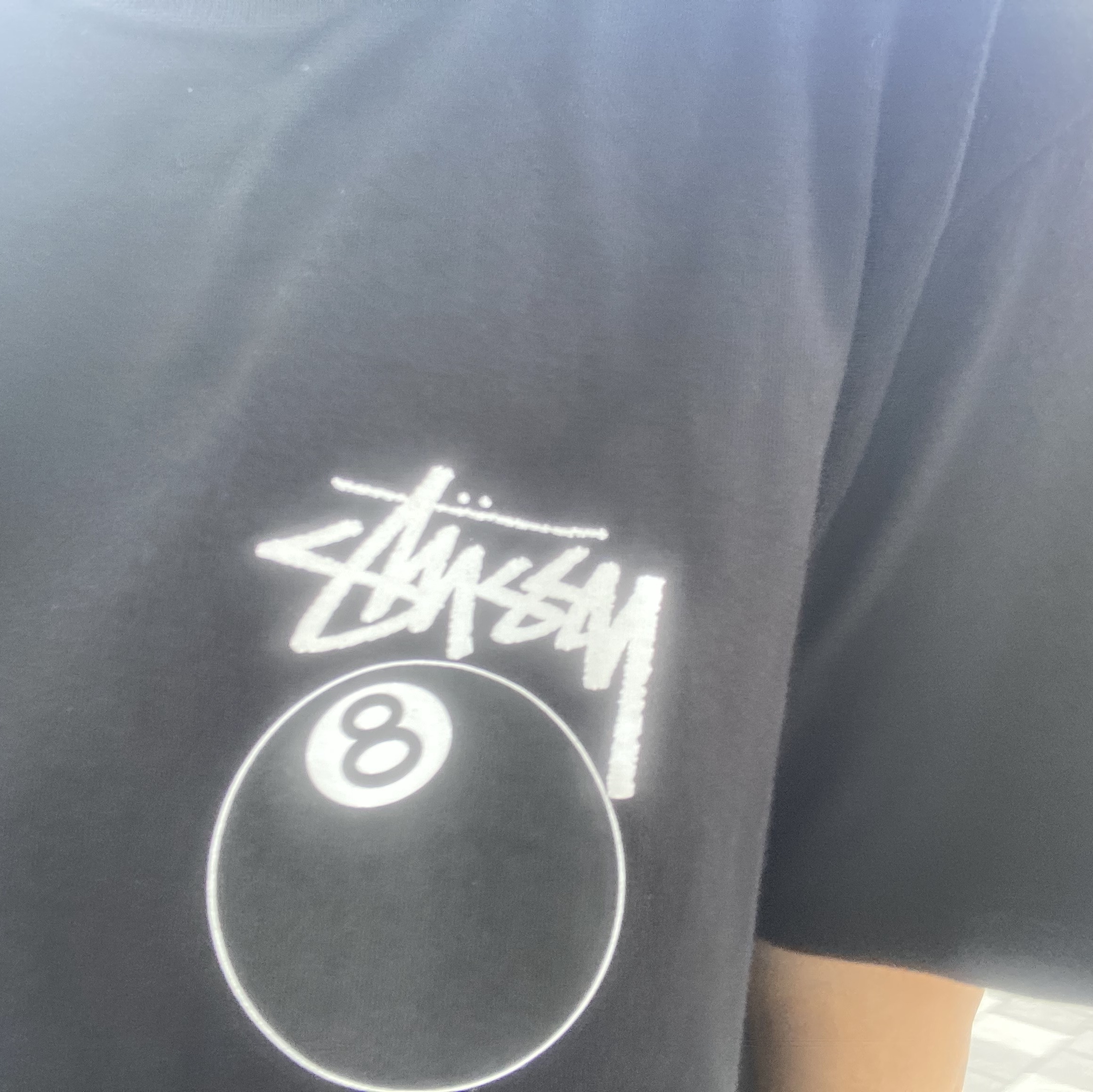 Stussy 8 Ball T-Shirt Black - 22SS 착용 스타일
