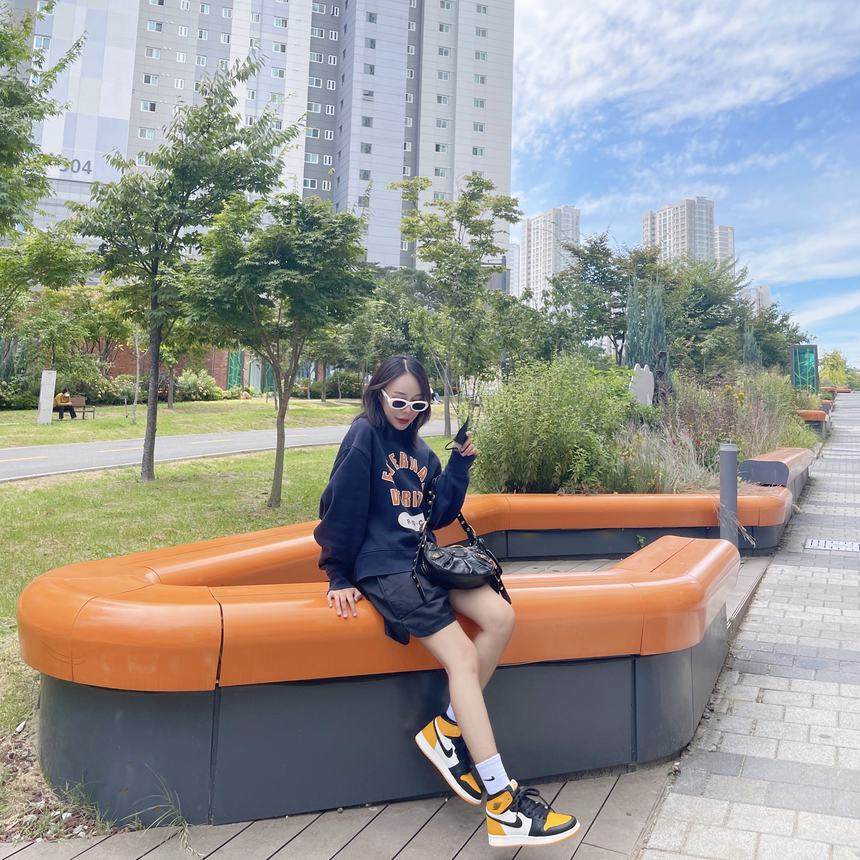 (GS) Jordan 1 Retro High OG Taxi 착용 스타일 - 1