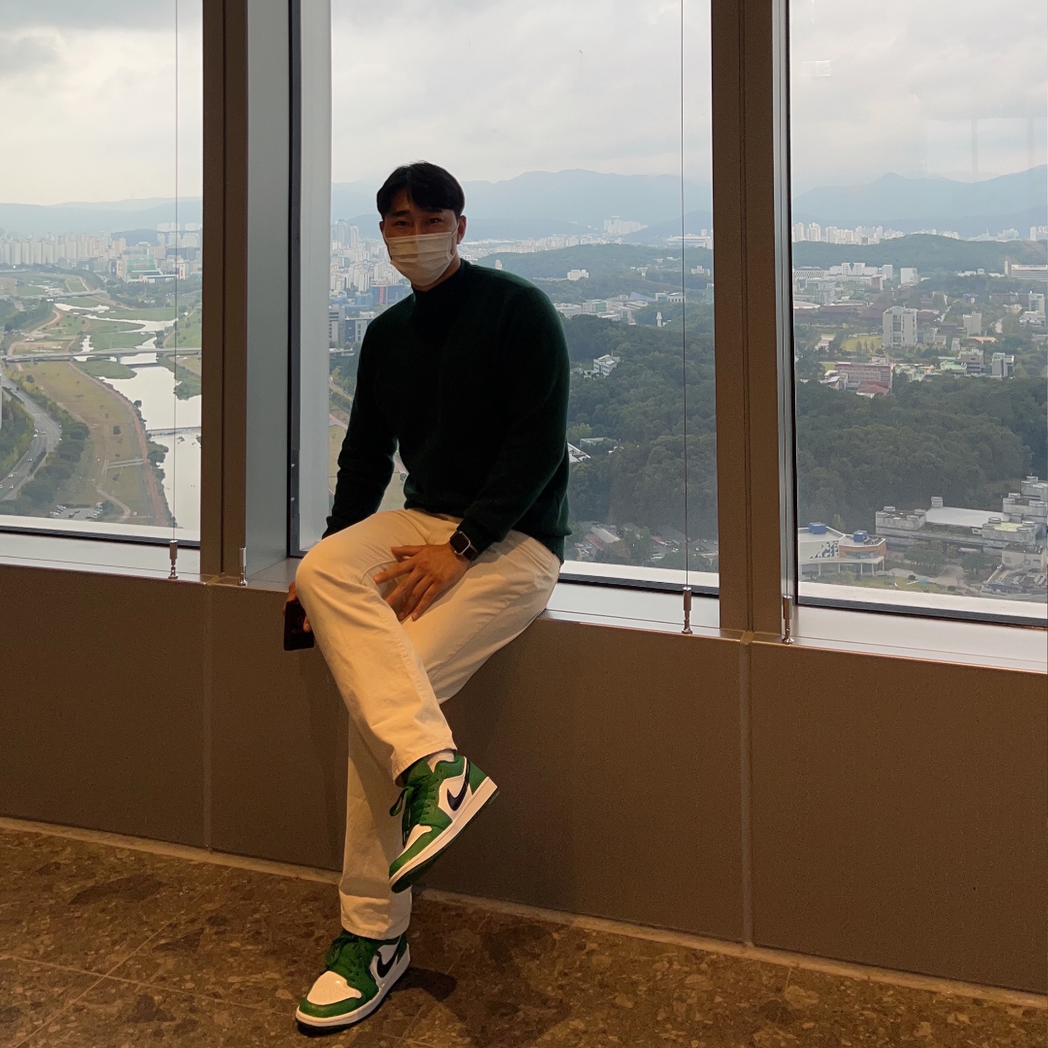 Jordan 1 Low Pine Green 착용 스타일