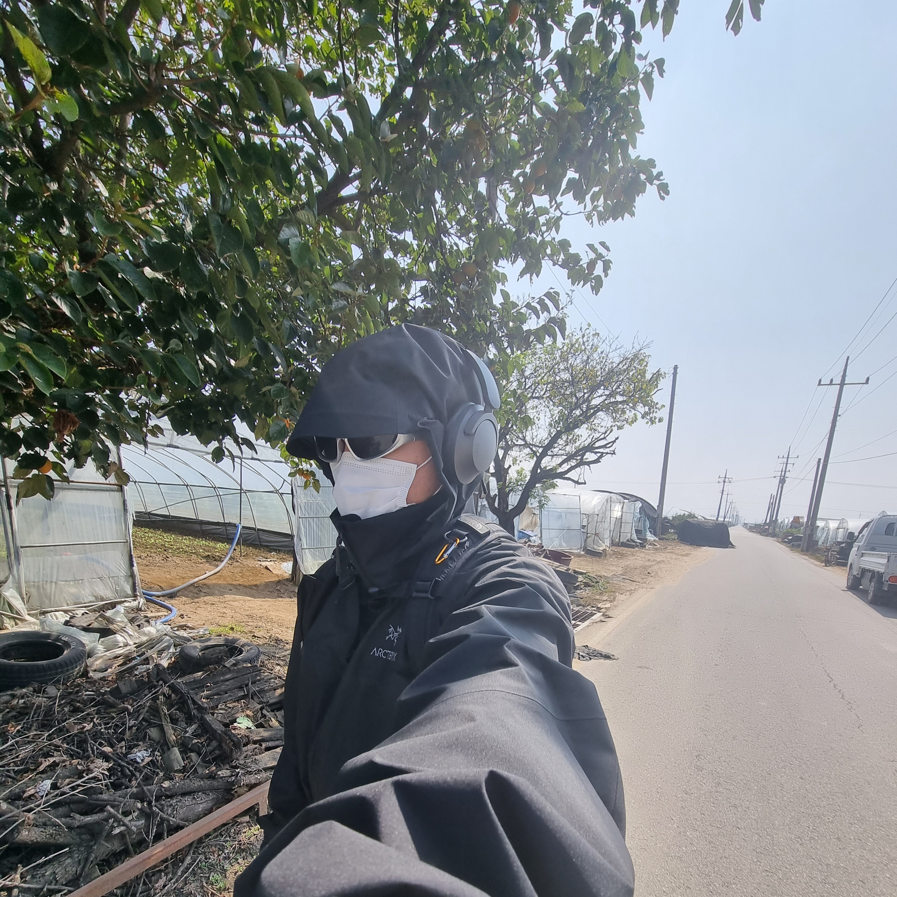 Arc'teryx Beta AR Jacket Black 착용 스타일 - 3