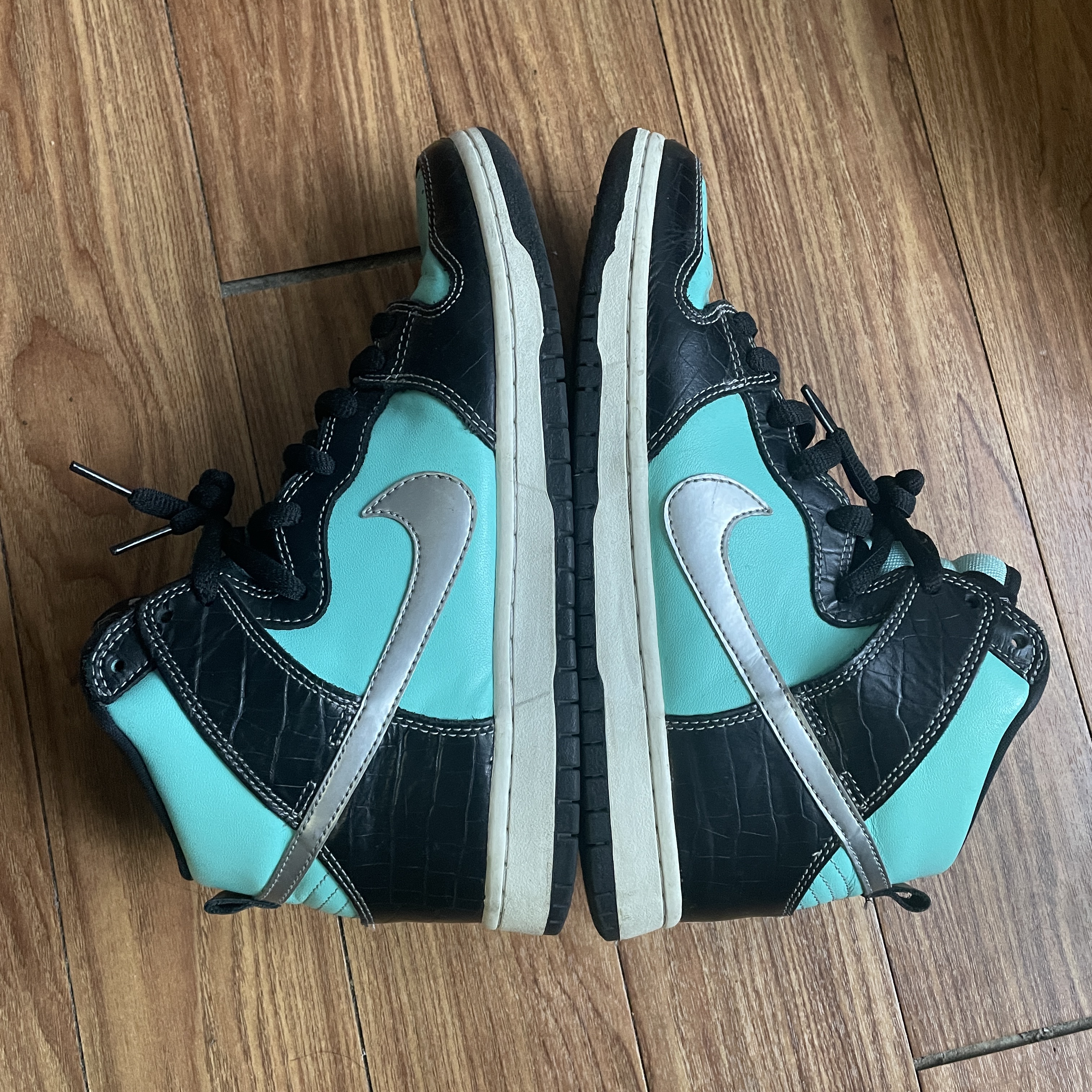 Nike x Diamond Supply Co. SB Dunk High Tiffany 착용 스타일