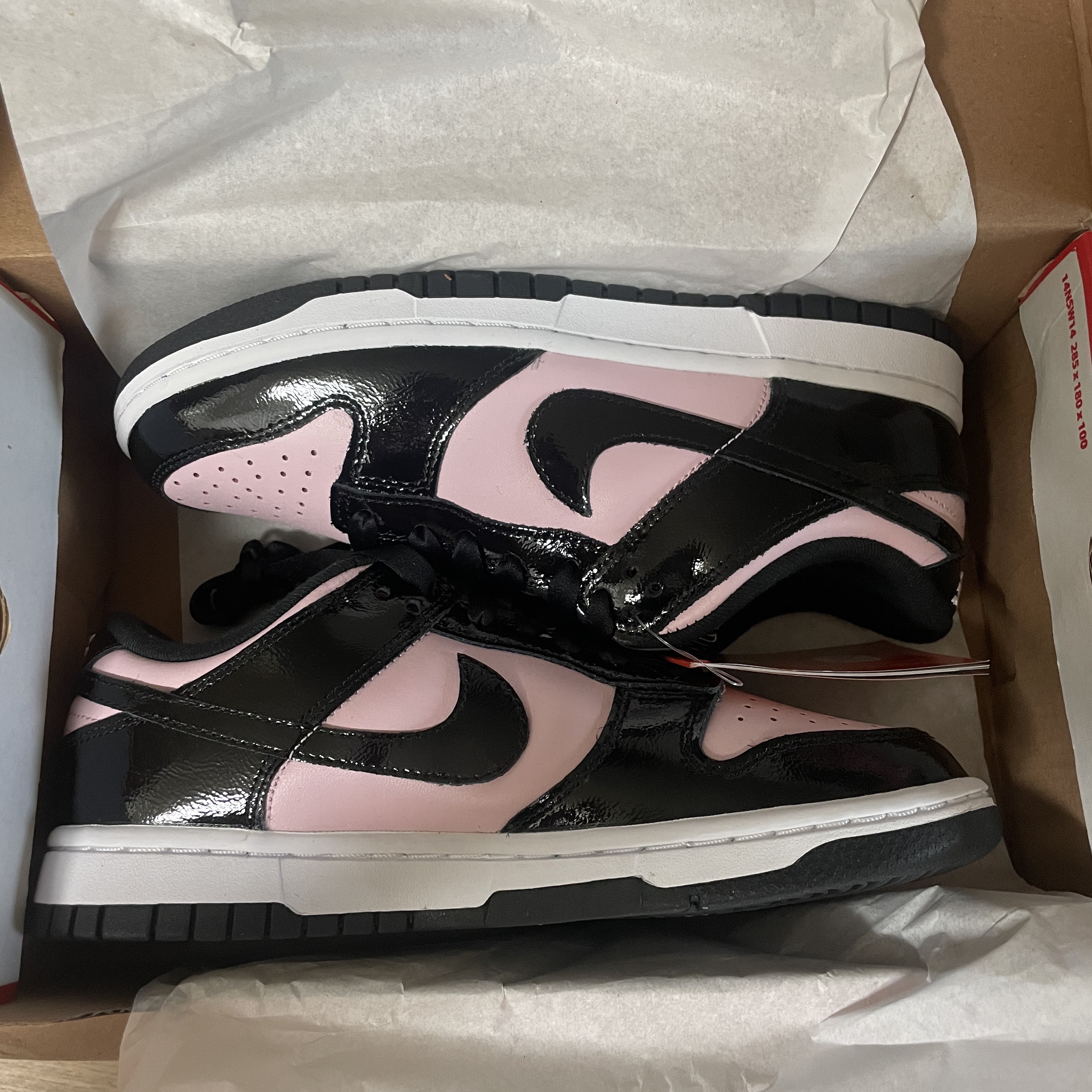 (W) Nike Dunk Low Essential Pink Foam Black 착용 스타일