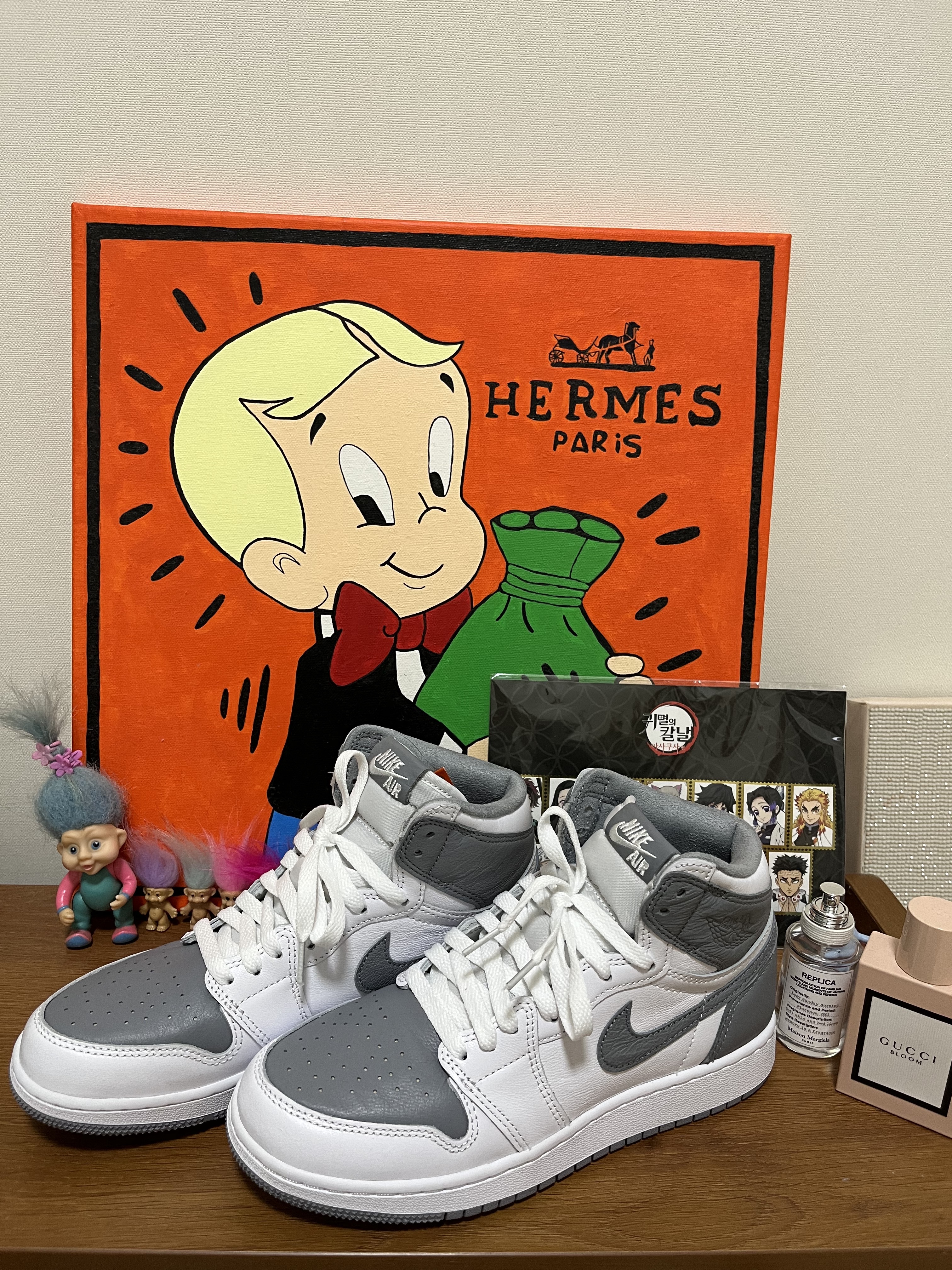 (GS) Jordan 1 Retro High OG Stealth 착용 스타일