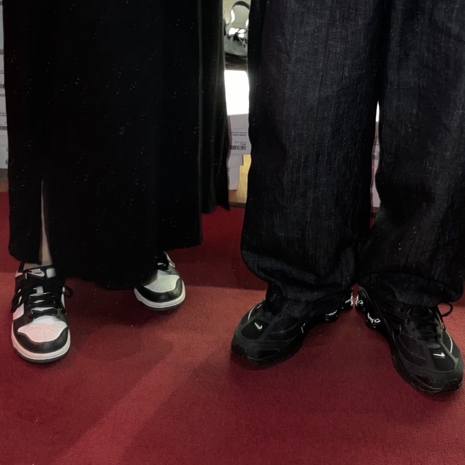 Nike Dunk Low Retro Black, (W) Nike Dunk Low Black 착용 스타일
