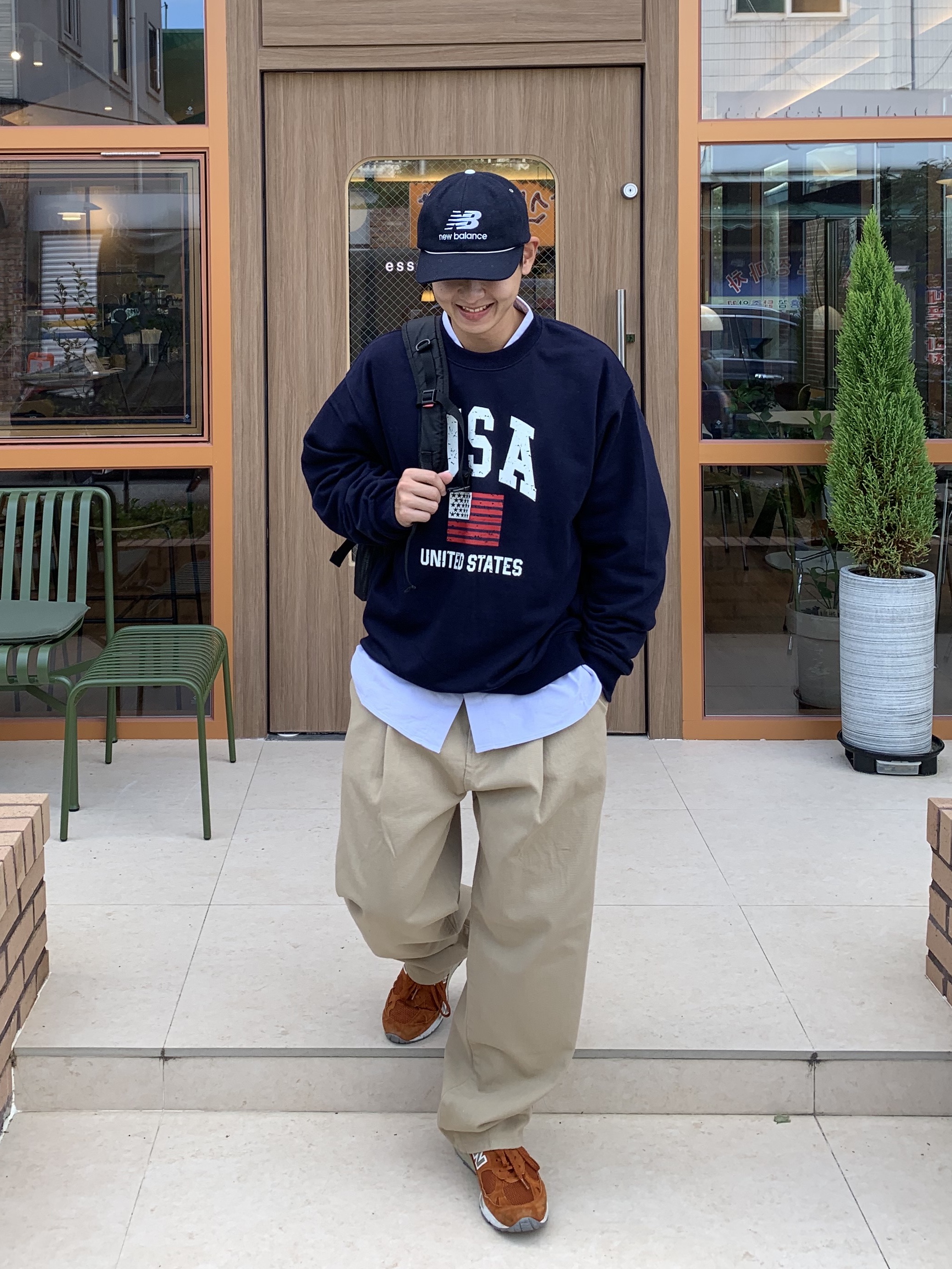 New Balance Made in UK 991 Eastern Species 착용 스타일 - 4