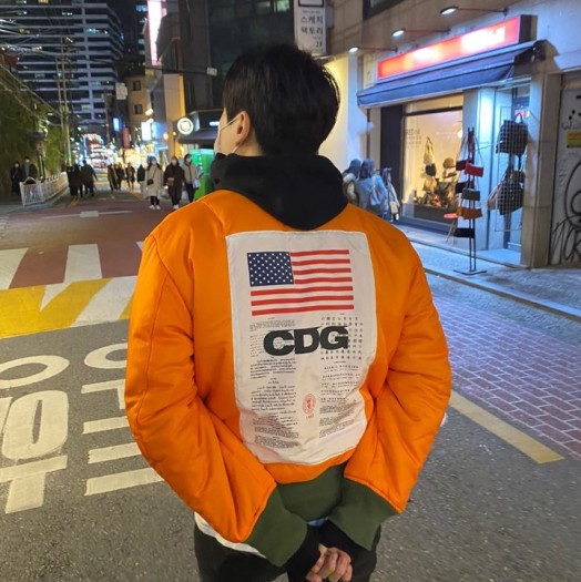 CDG x ALPHA BIAS MA-1 JACKET MA1 - ジャケット/アウター