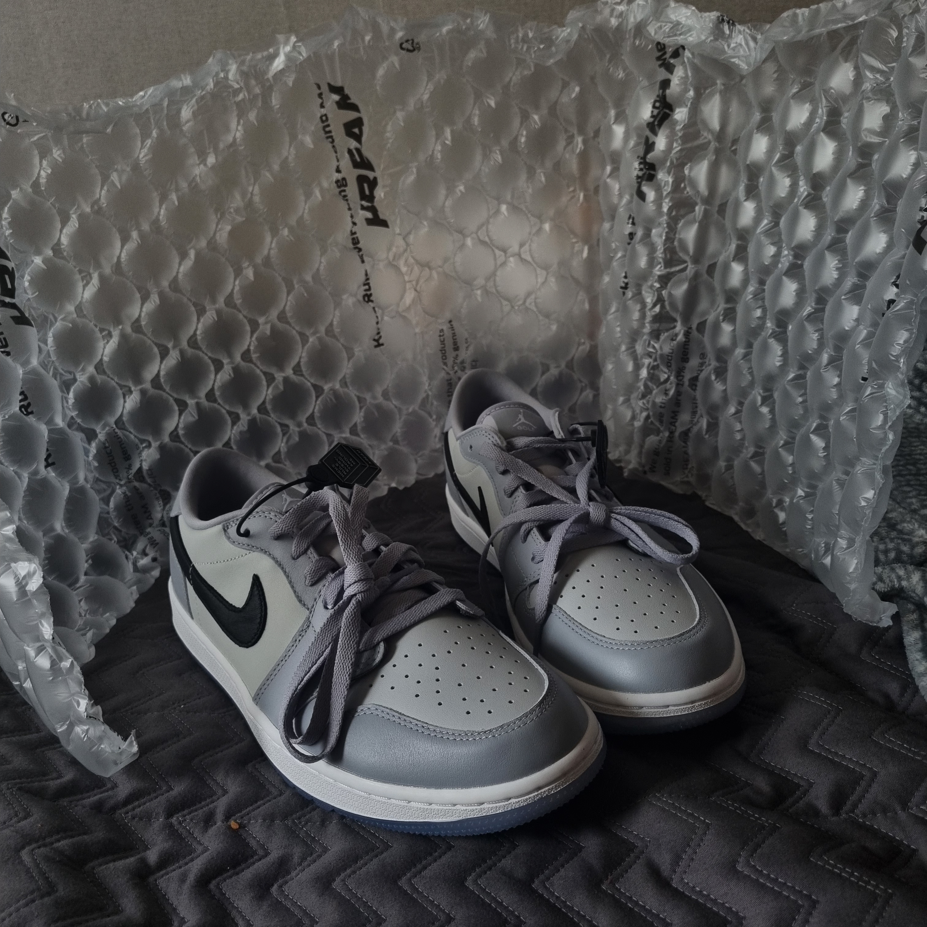 Jordan 1 Low Golf Wolf Grey 착용 스타일 - 2