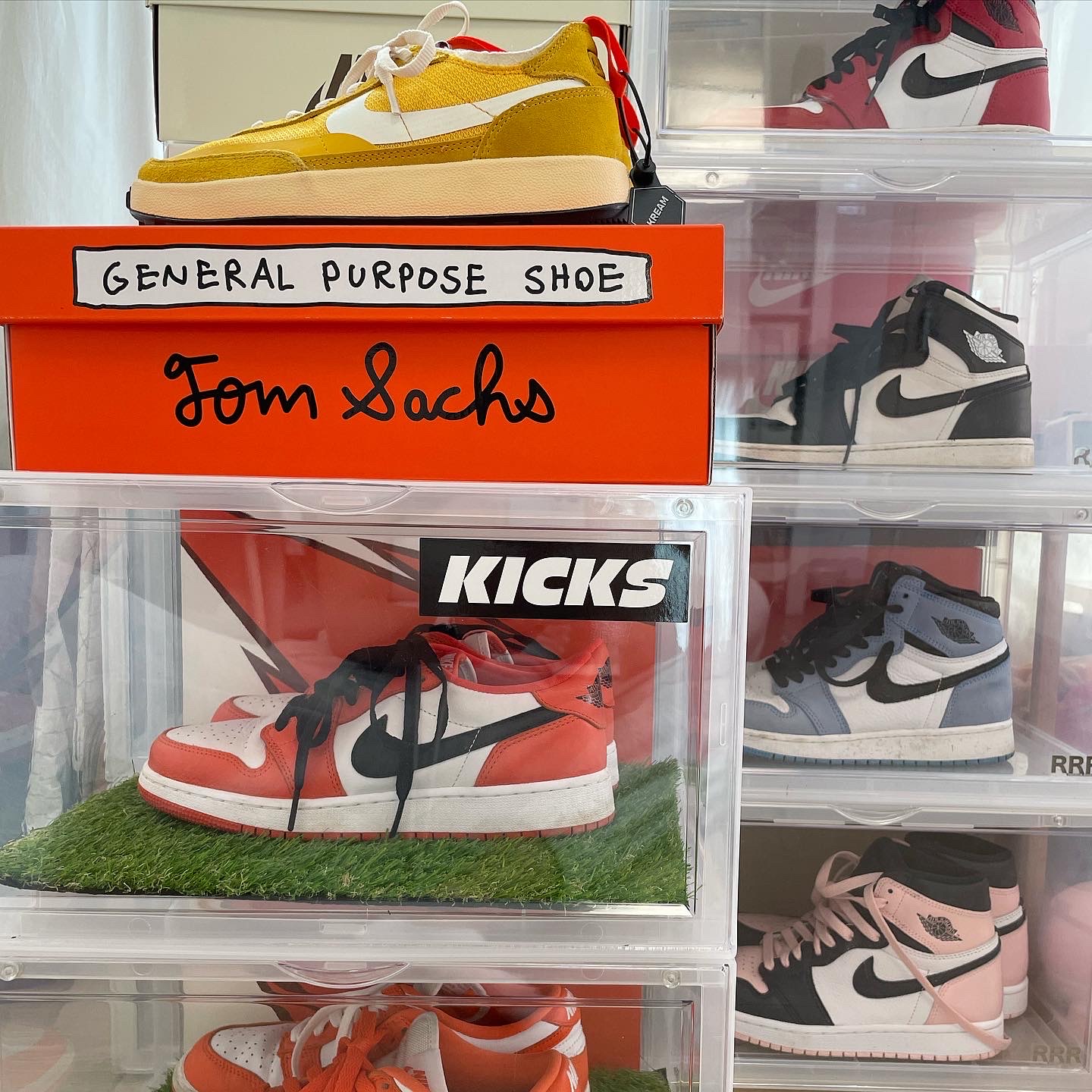 Nike x Tom Sachs General Purpose Shoe Archive, (W) Jordan 1 Low OG Starfish 착용 스타일 - 5