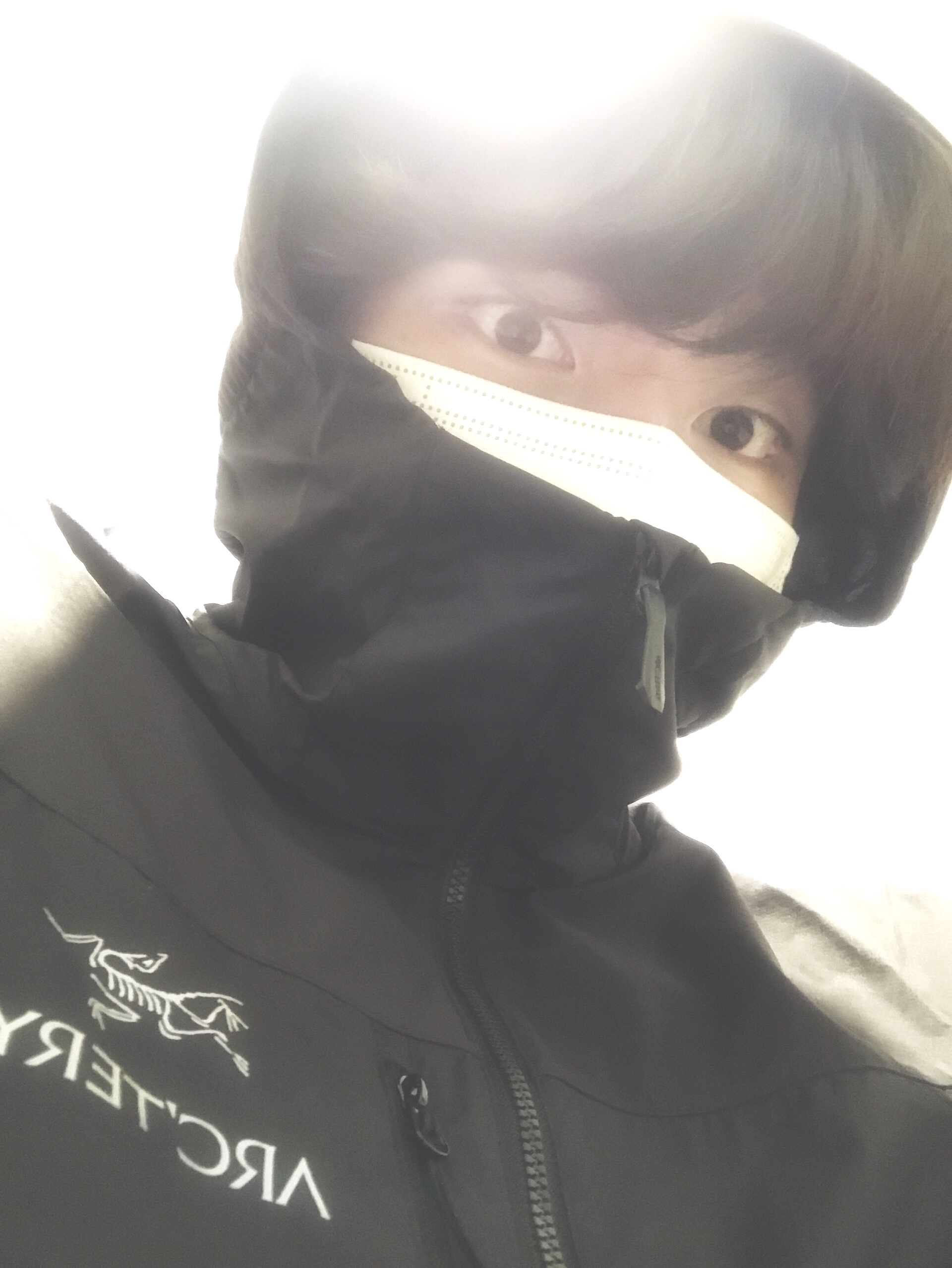 Arc'teryx Squamish Hoody Black 착용 스타일 - 2