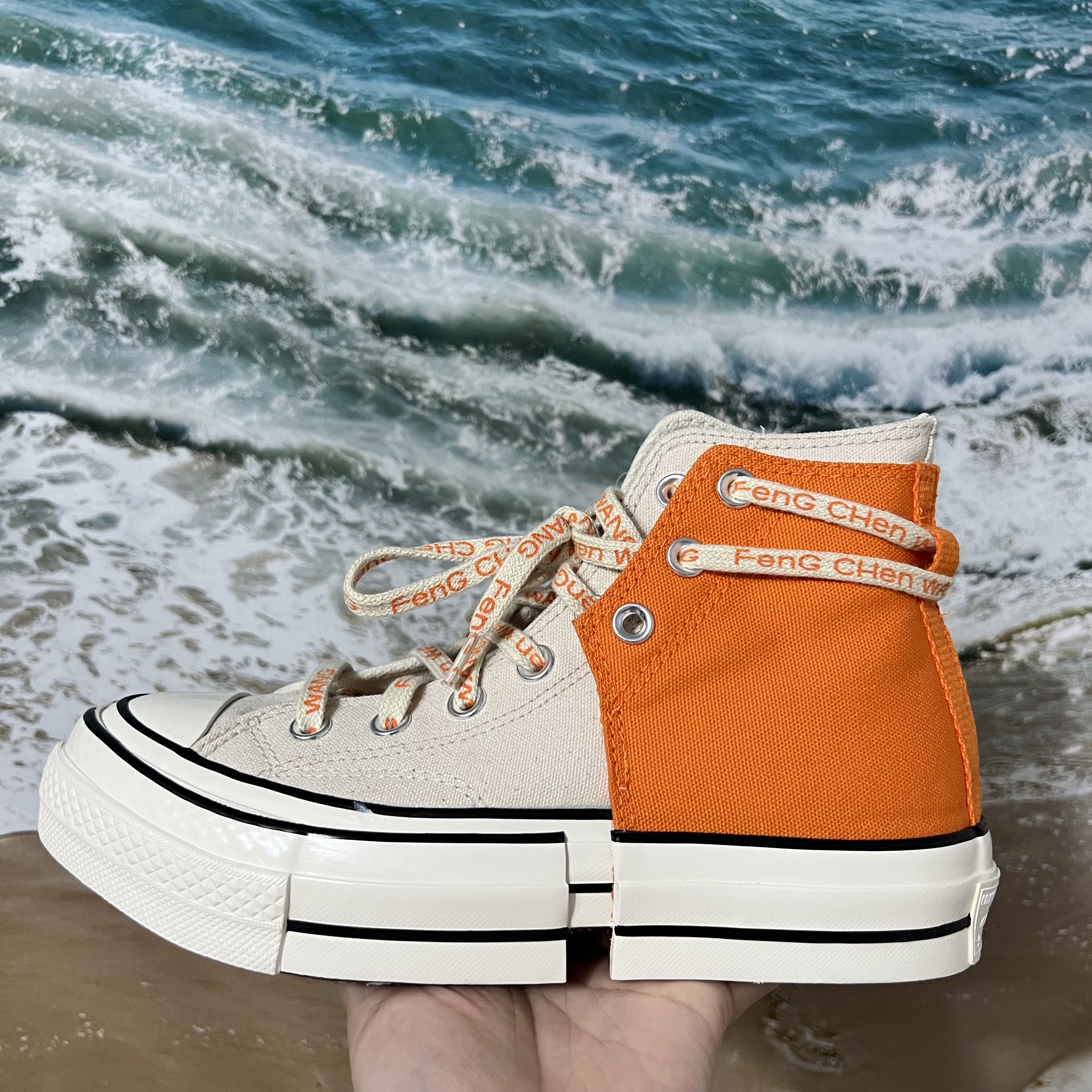 Converse x Feng Chen Wang Chuck 70 2-in-1 Persimmon Orange 착용 스타일 - 1