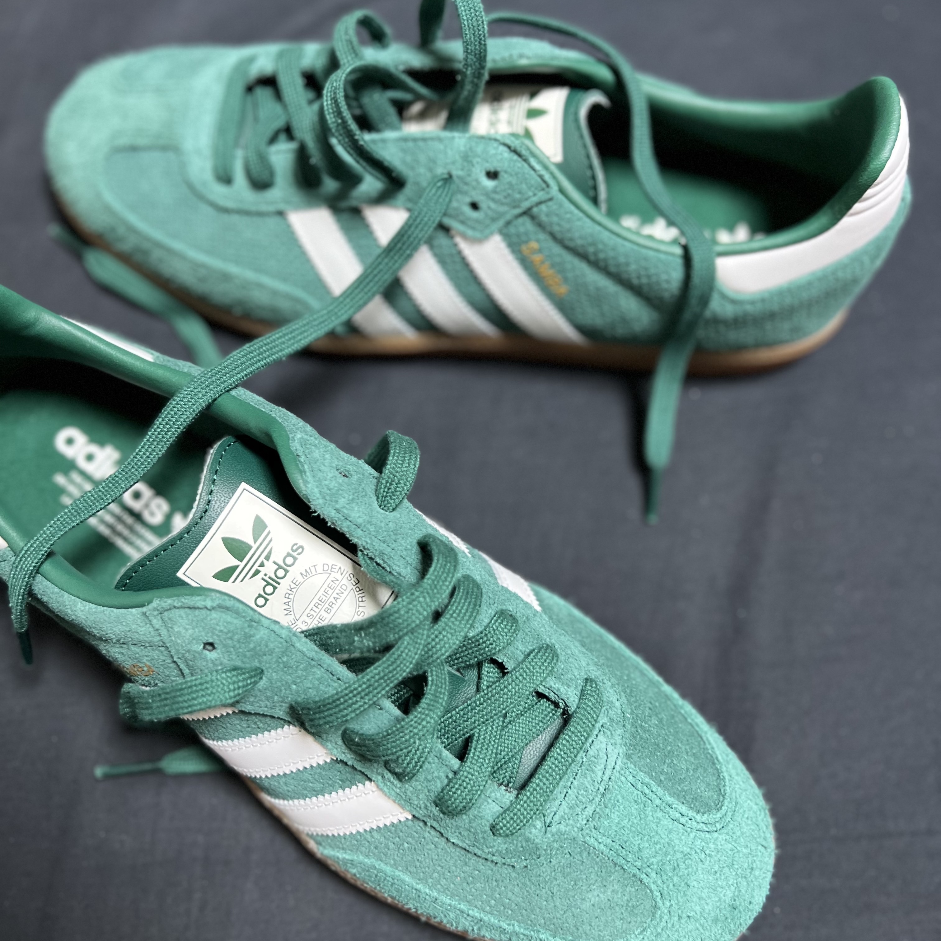 Adidas Samba OG Collegiate Green 착용 스타일