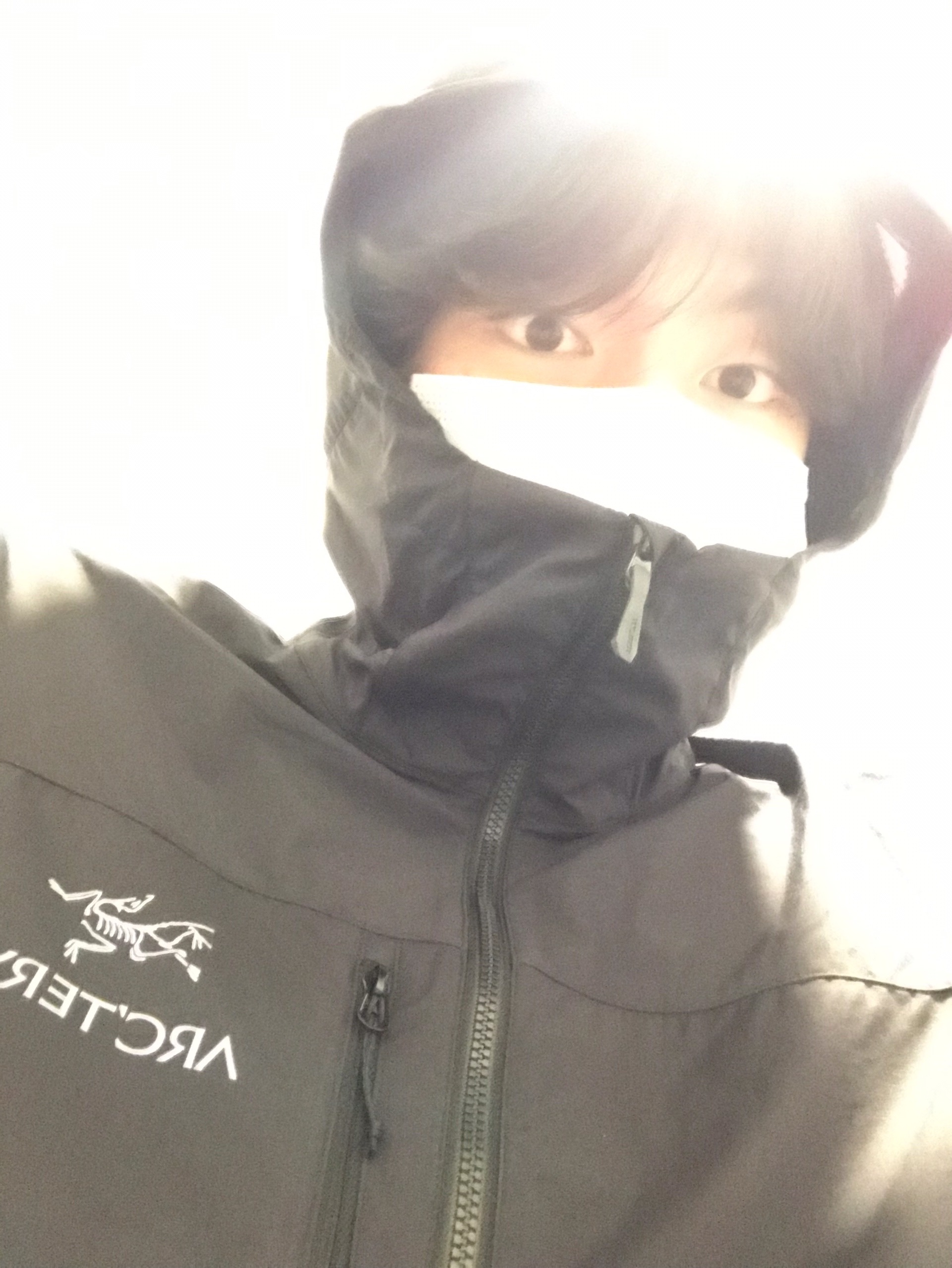 Arc'teryx Squamish Hoody Black 착용 스타일 - 3