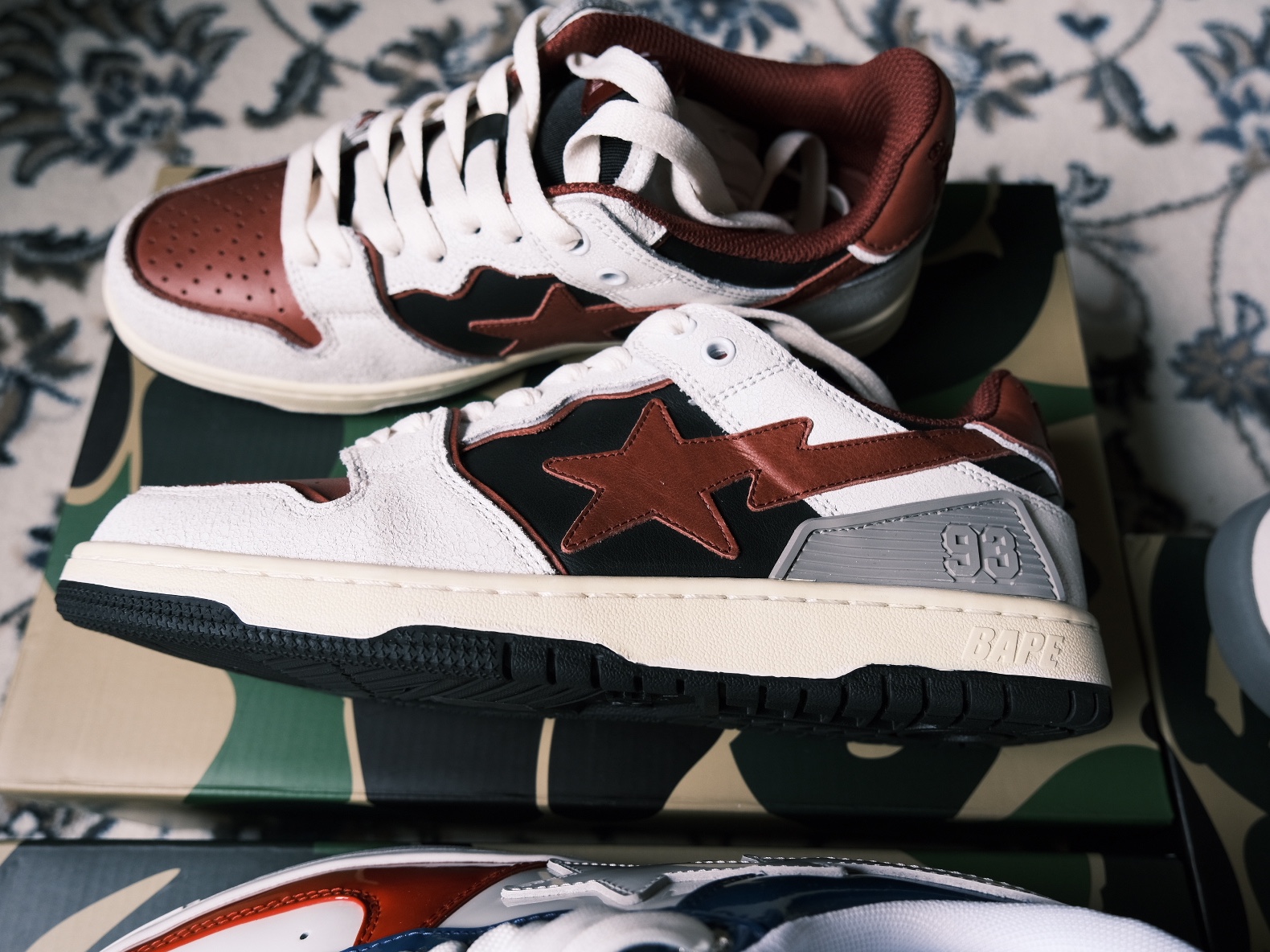 BAPE Bape Sta Low M1 White 착용 스타일 - 3