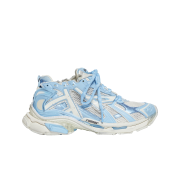 (W) Balenciaga Runner Sneakers Light Blue Off White