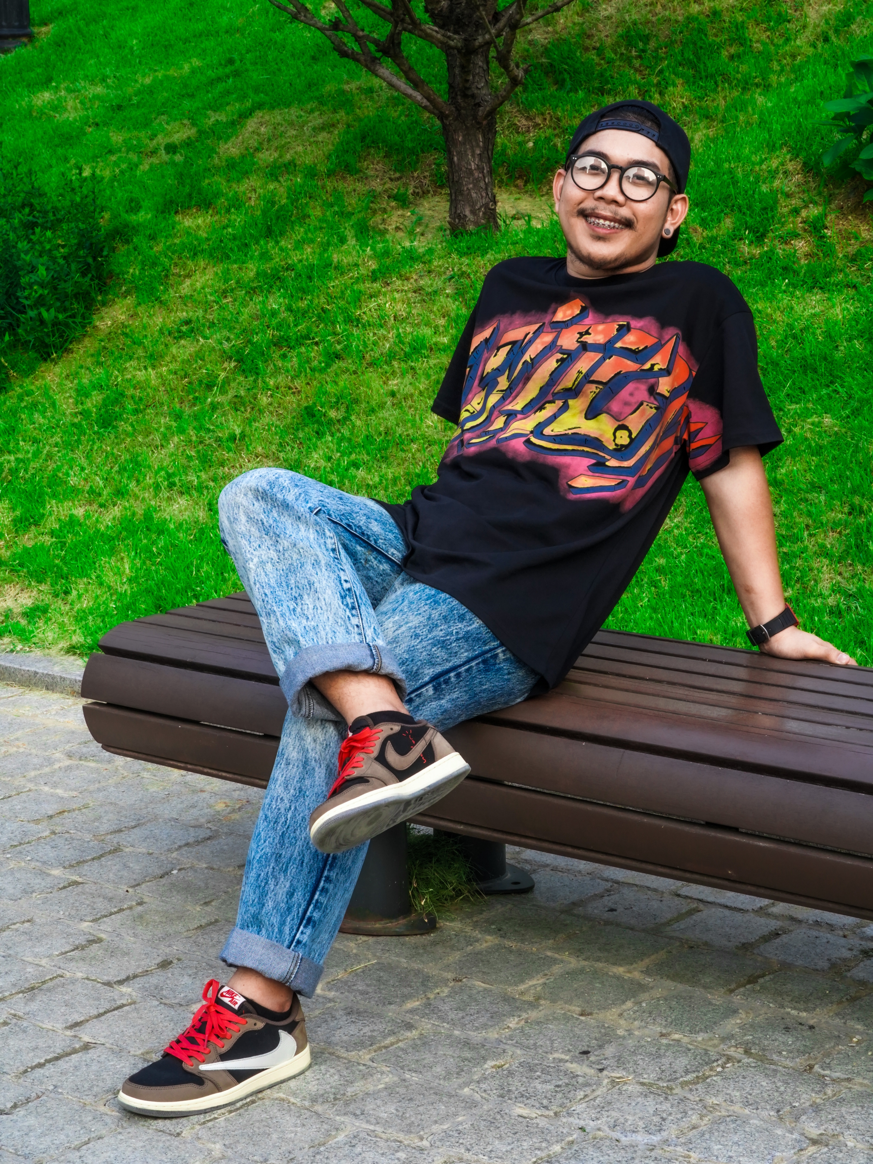 Jordan 1 x Travis Scott Retro Low OG SP Mocha 착용 스타일
