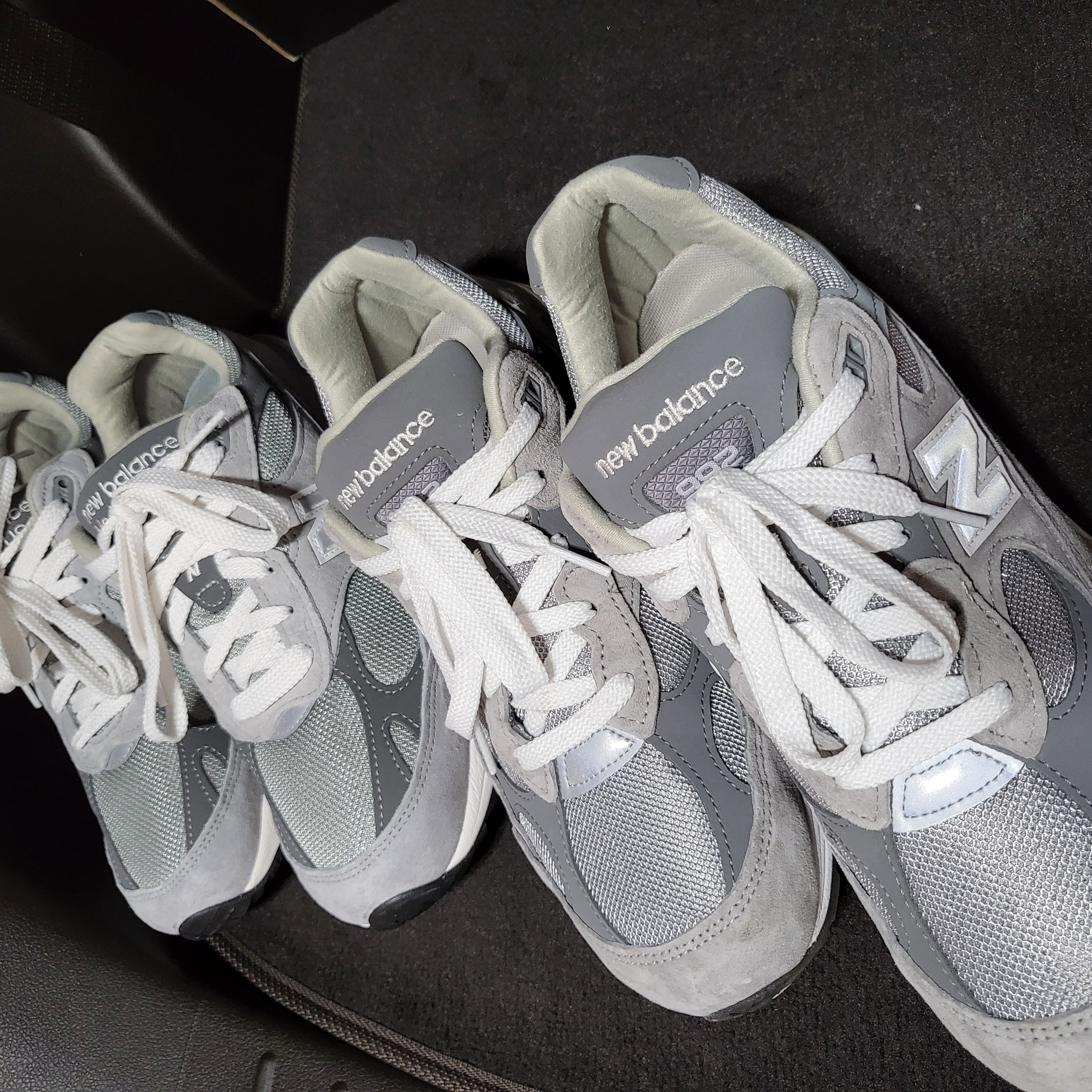 New Balance 993 Made in USA Grey - D Standard, New Balance 992 Made in USA Grey - D Standard 착용 스타일 - 2