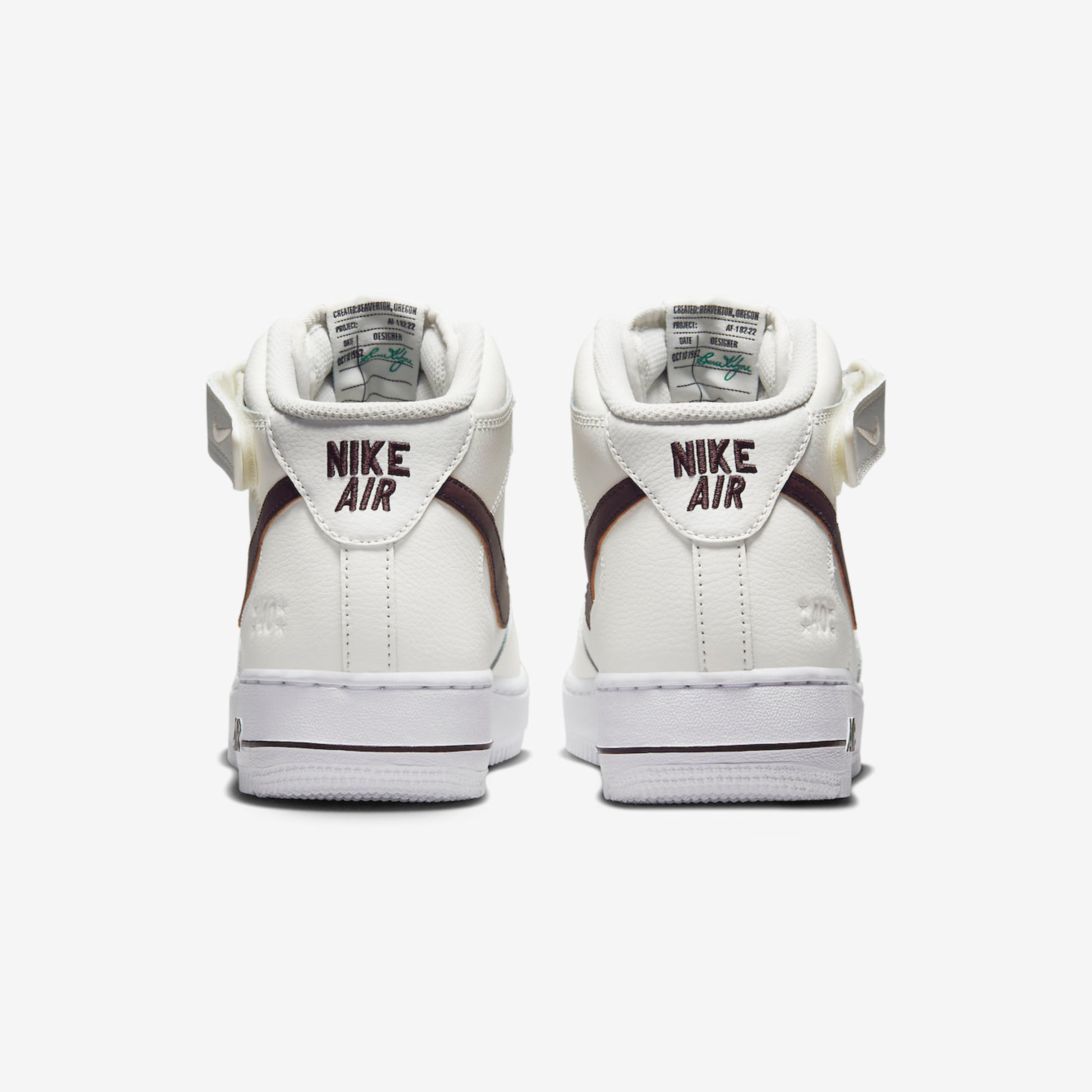 Nike Air Force 1 '07 LV8 40th Anniversary Join Forces Sail Brown Basalt 착용 스타일 - 5