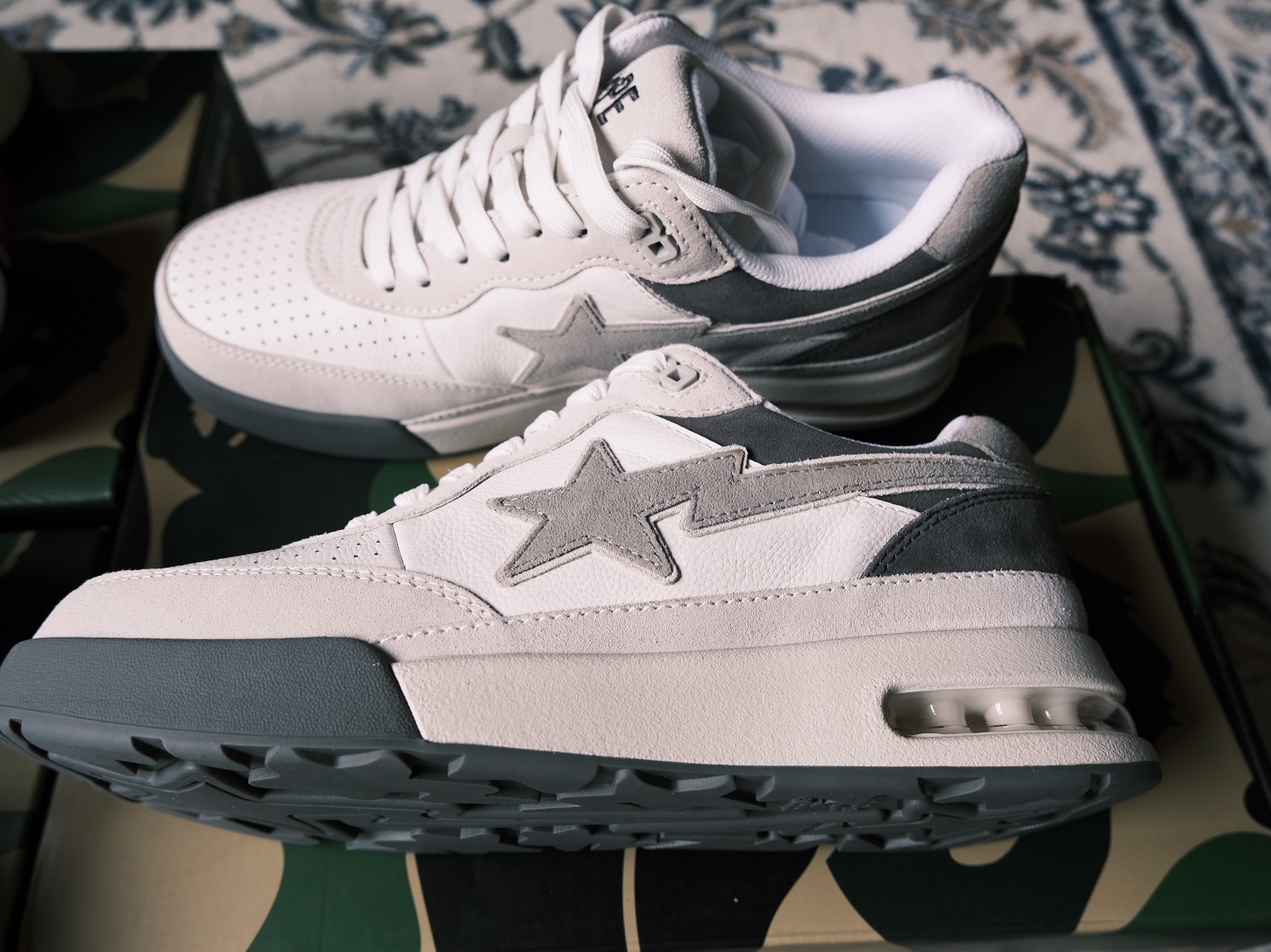 BAPE Bape Sta Low M1 White 착용 스타일 - 4