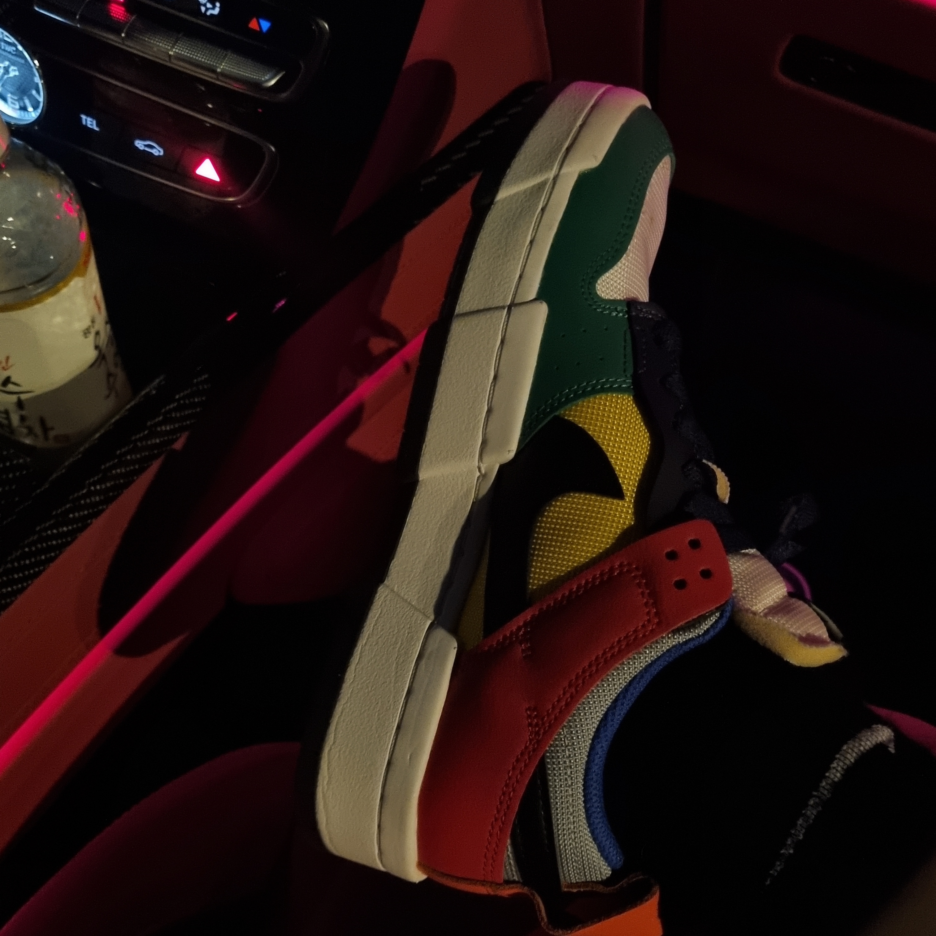 (W) Nike Dunk Low Disrupt Multi-Color 착용 스타일 - 2