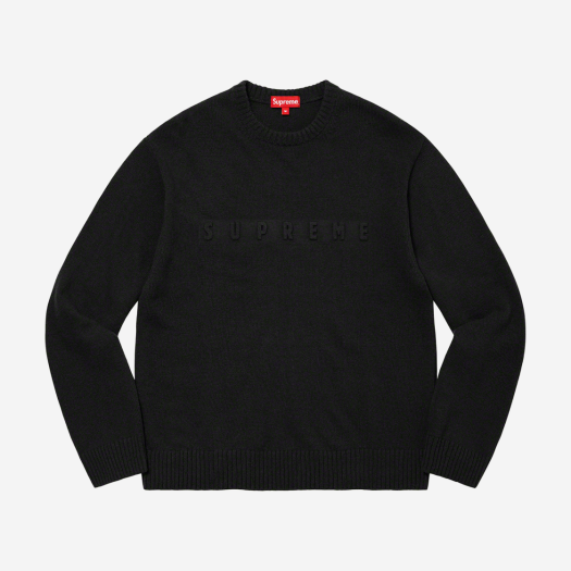 슈프림 엠보스 스웨터 블랙 - 22FW