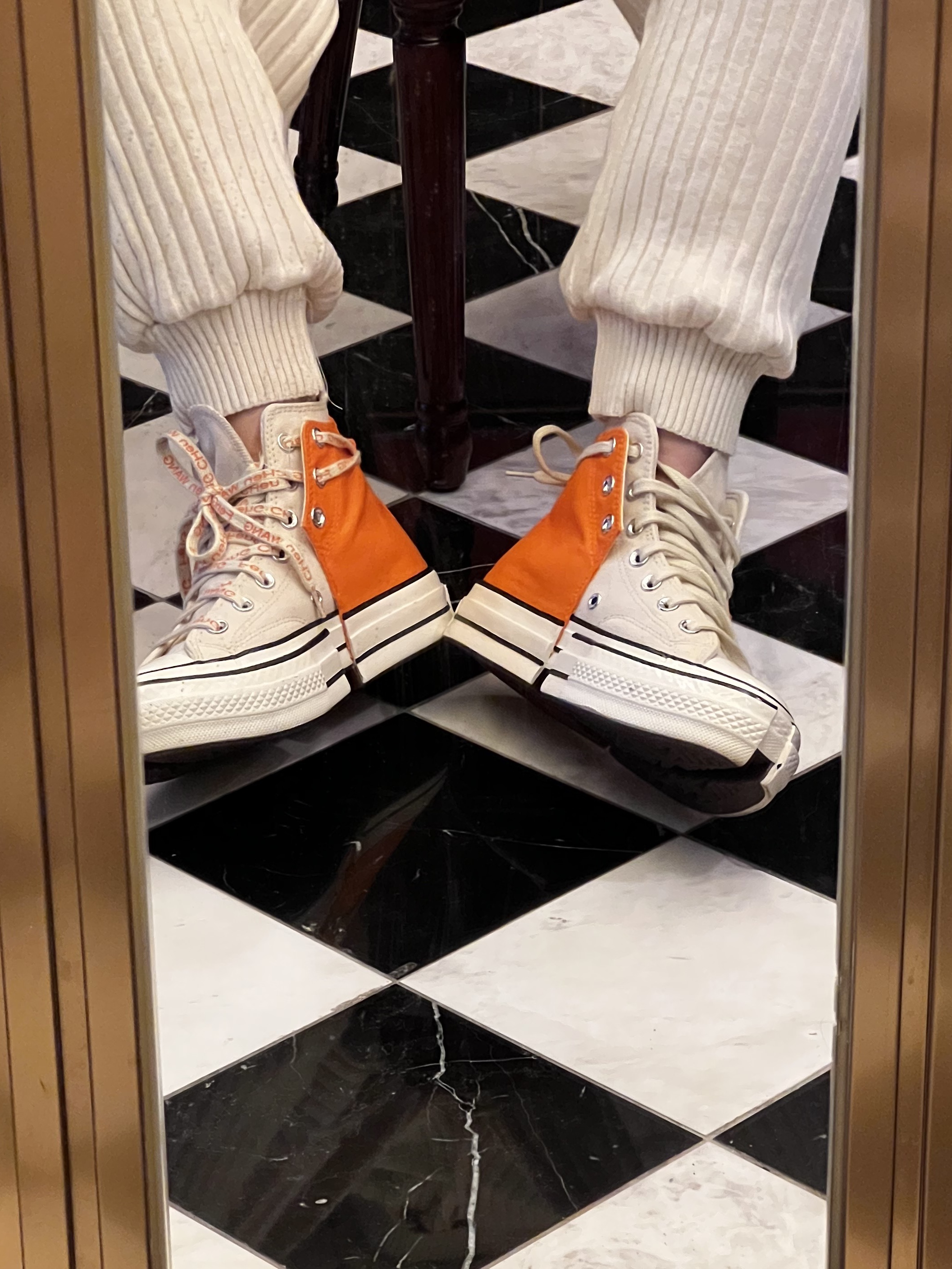 Converse x Feng Chen Wang Chuck 70 2-in-1 Persimmon Orange 착용 스타일 - 2