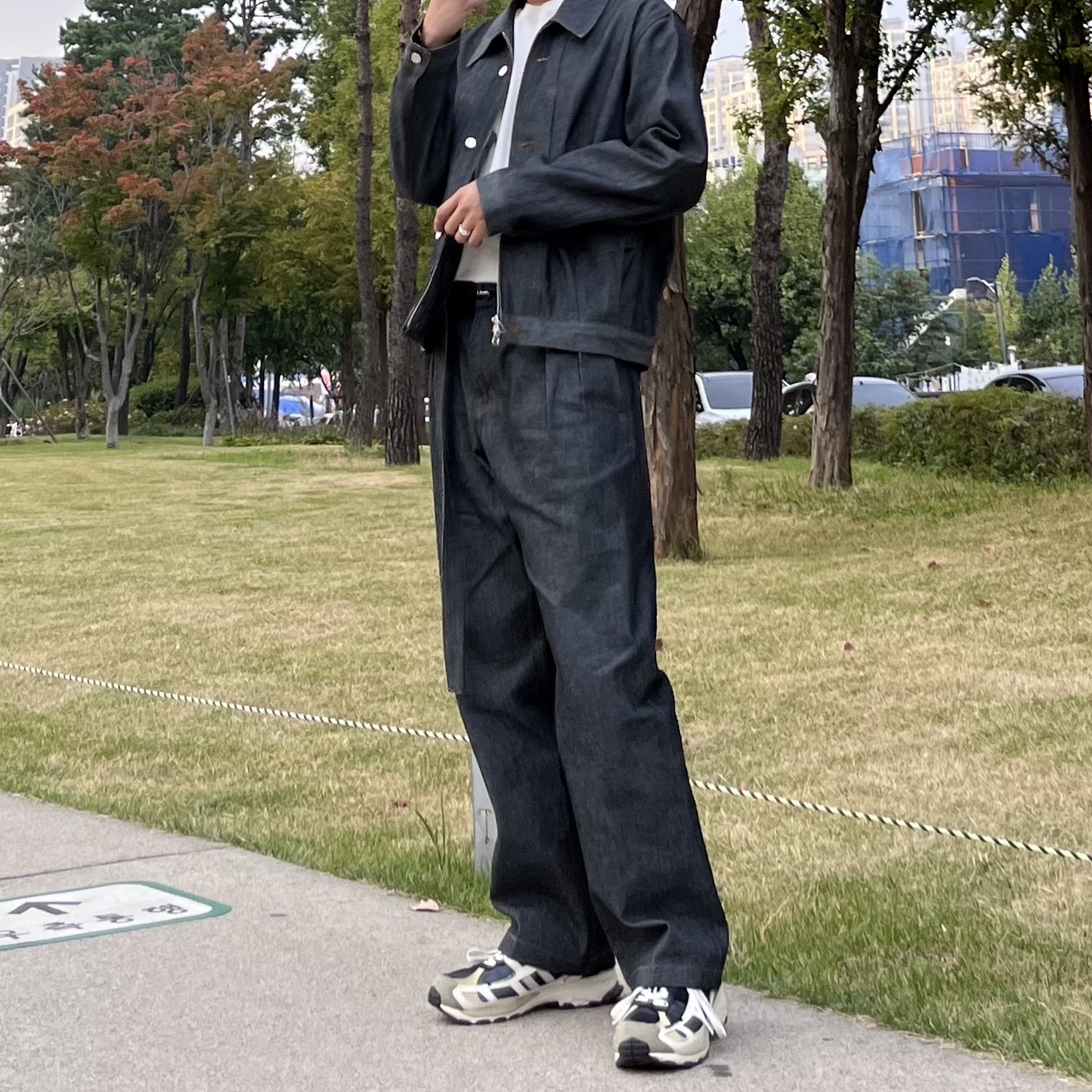 Adidas x Song for the Mute Shadowturf Core Black 착용 스타일 - 1