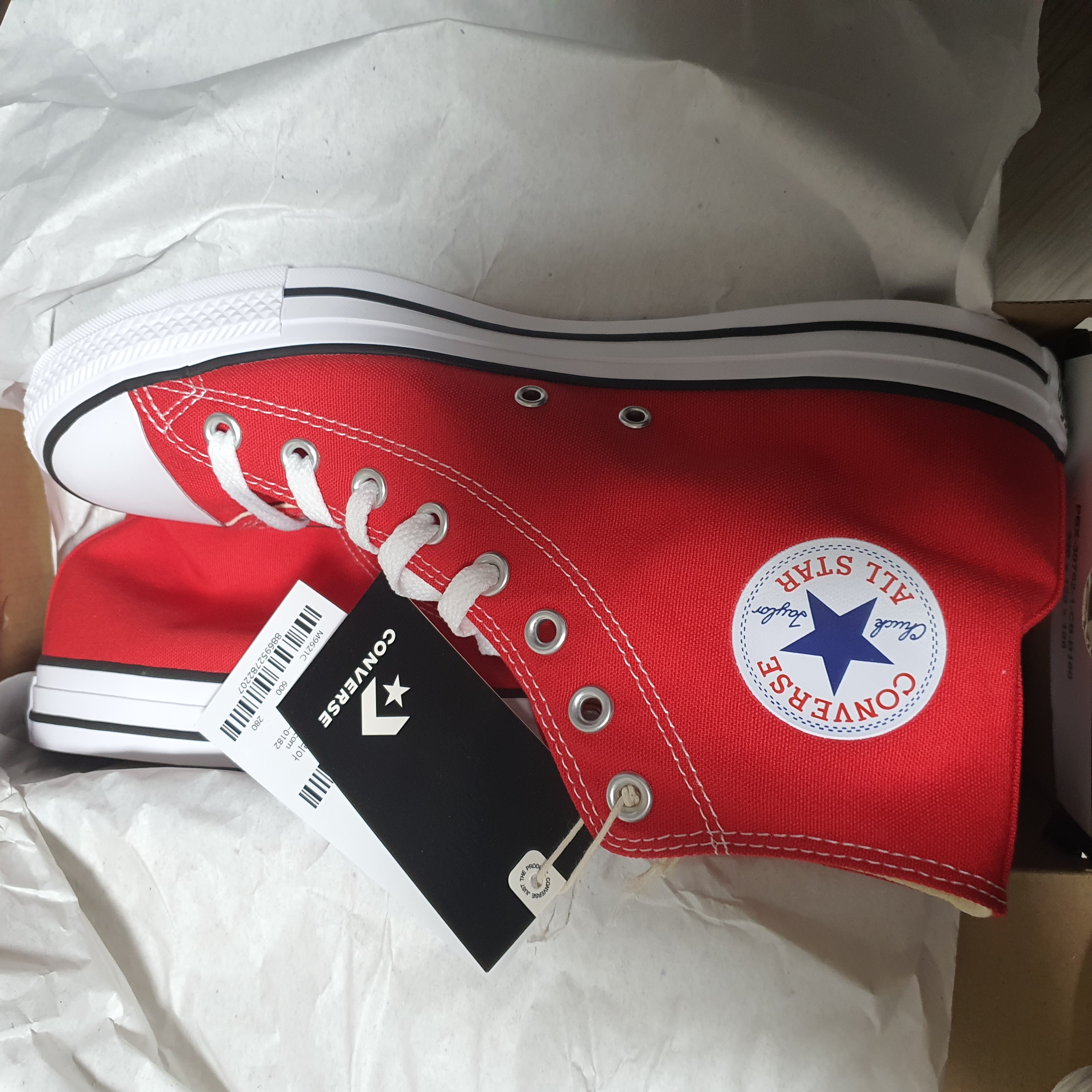 Converse Chuck Taylor All Star Core High Red 착용 스타일 - 3