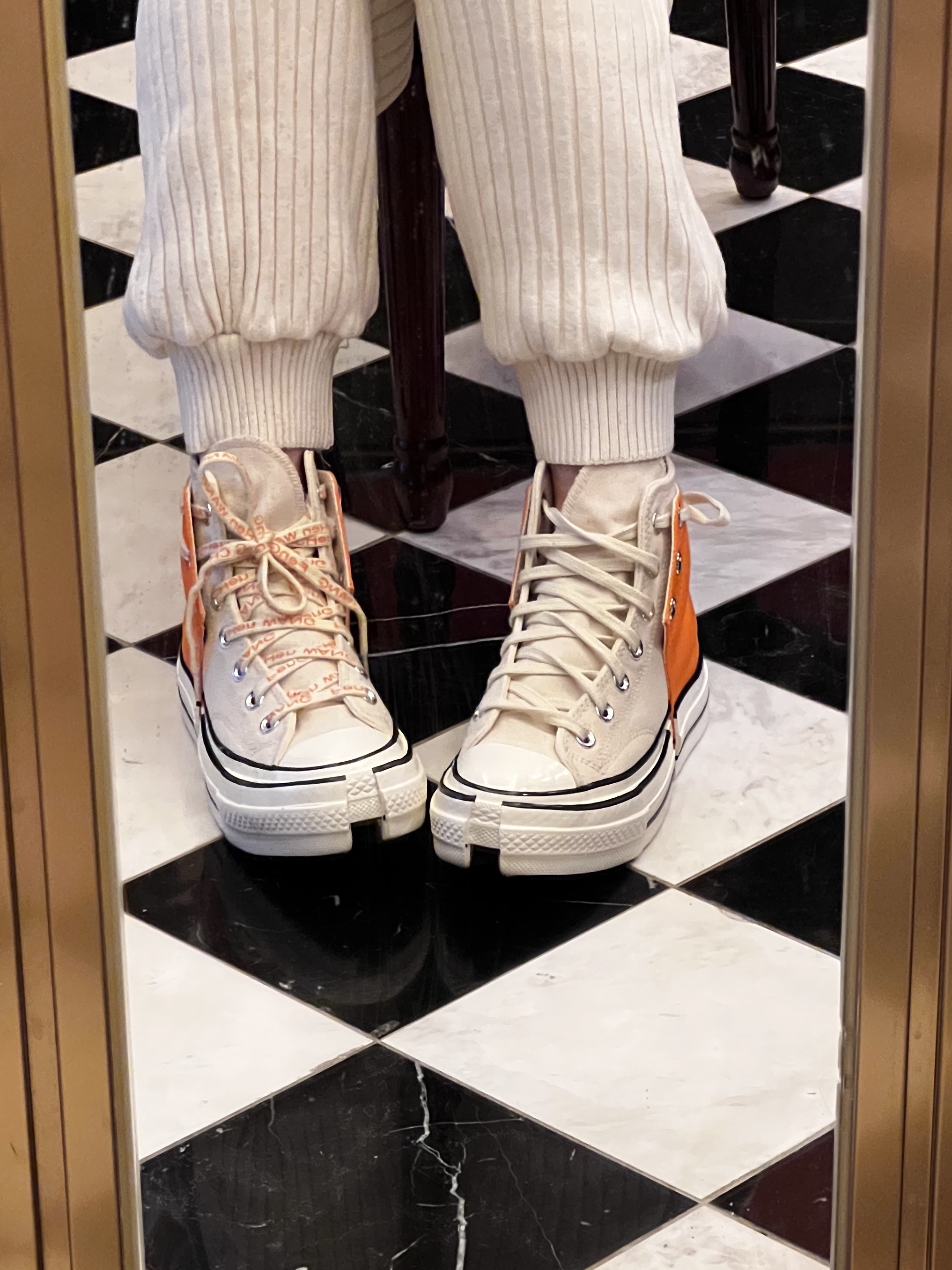 Converse x Feng Chen Wang Chuck 70 2-in-1 Persimmon Orange 착용 스타일 - 3