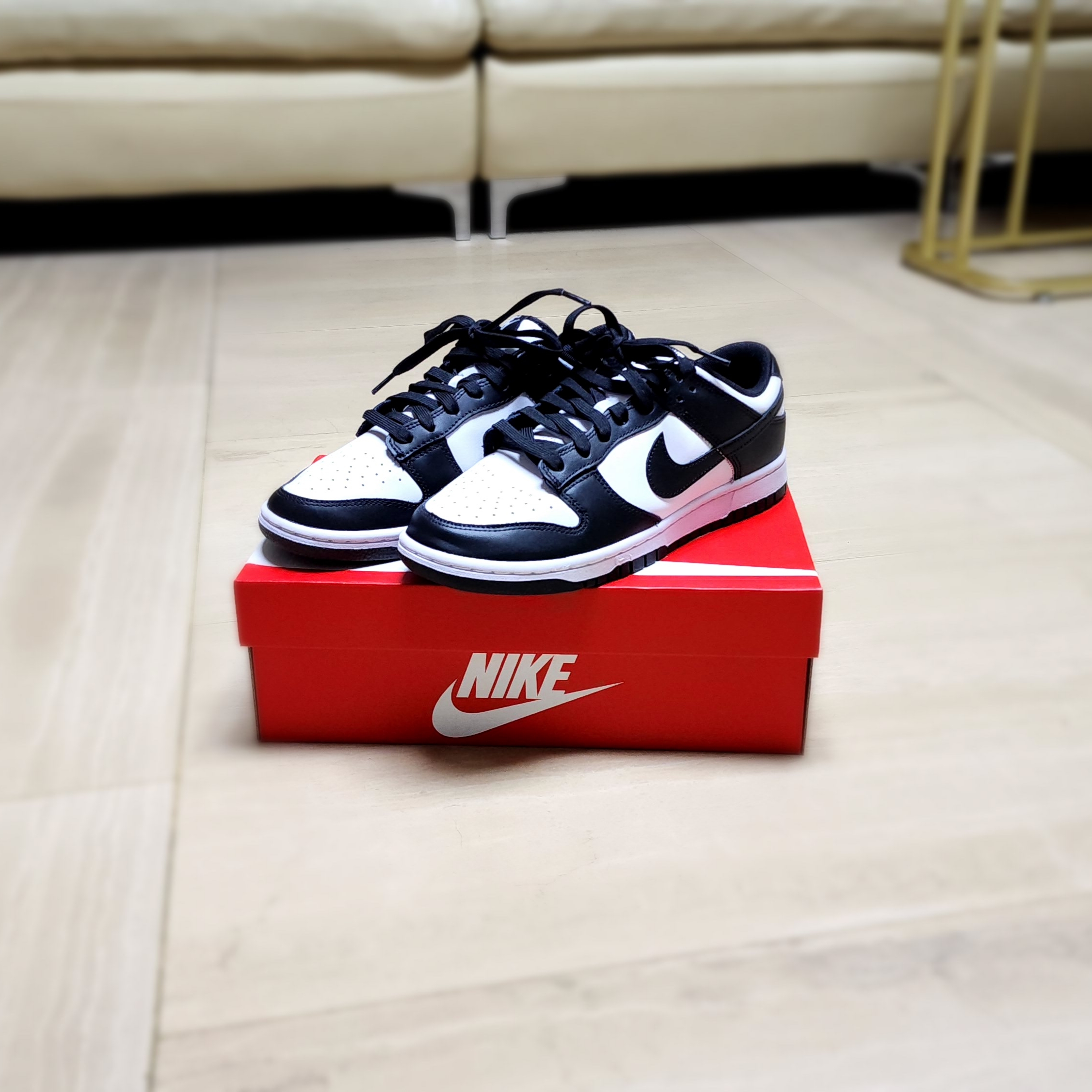 Nike Dunk Low Retro Black 착용 스타일 - 3