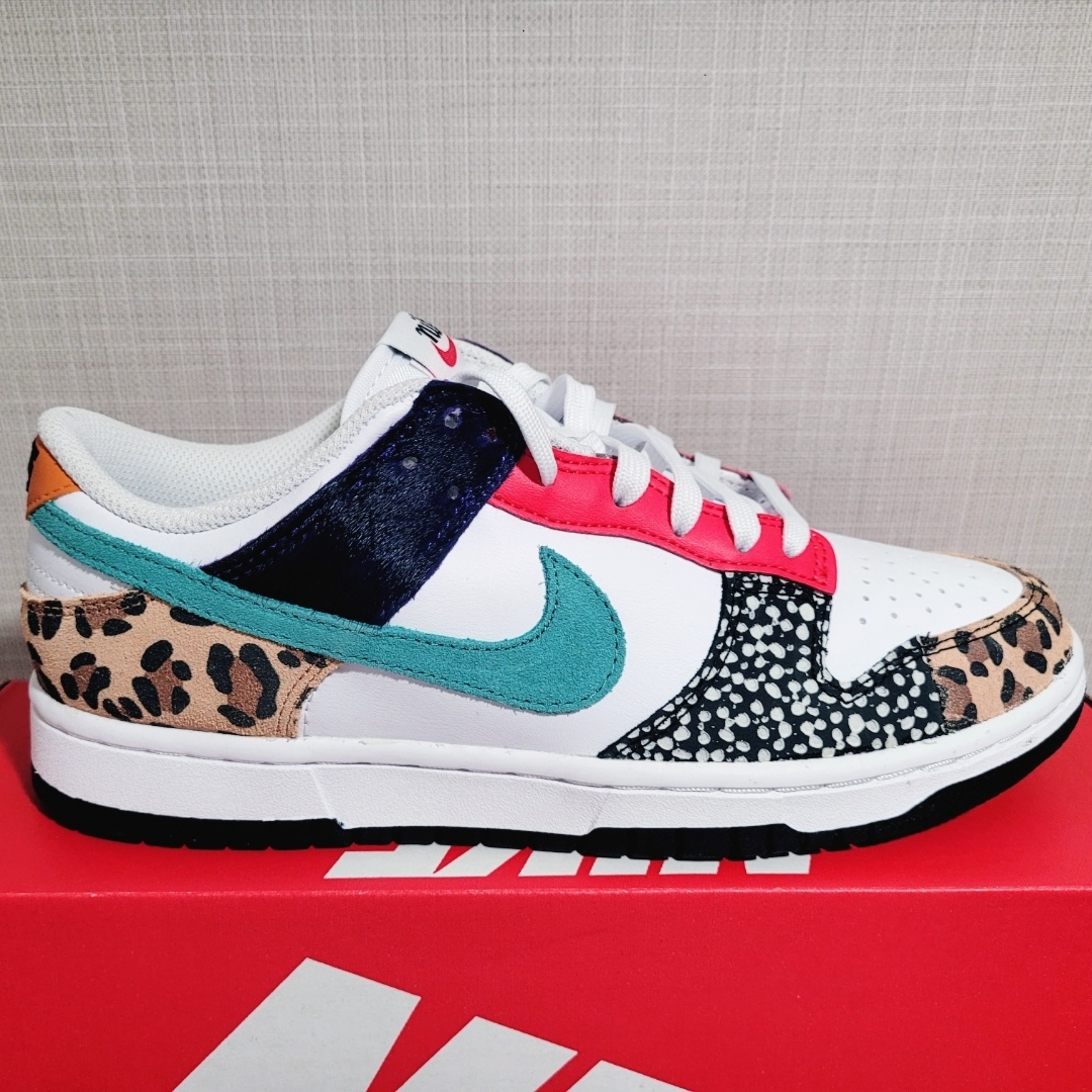 (W) Nike Dunk Low SE Patchwork 착용 스타일 - 2