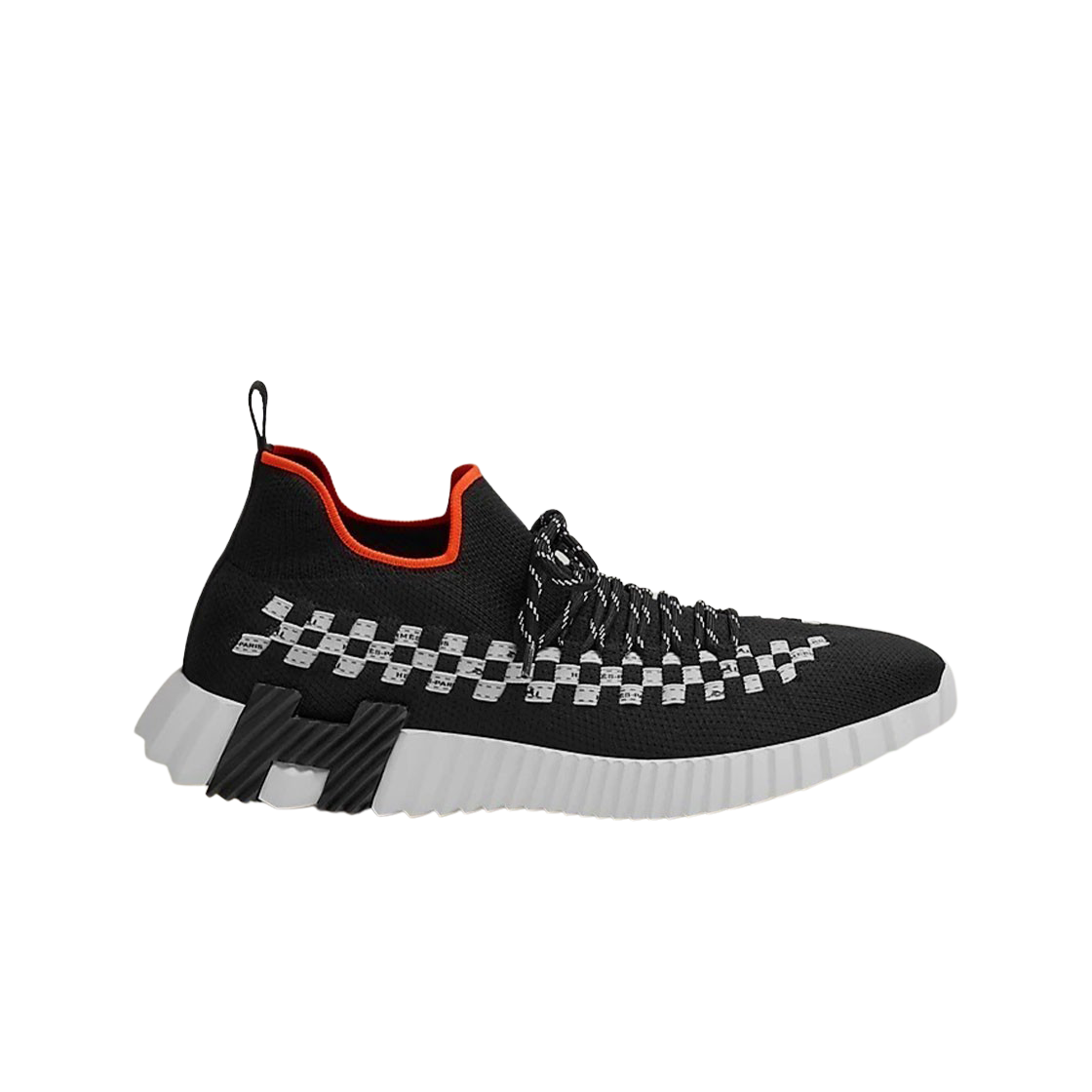 에르메스 플렉스 슬립온 스니커즈 니트 & 누아 블랑(Hermes Flex Slip-On Sneakers Knit & Noir Blanc) - 1