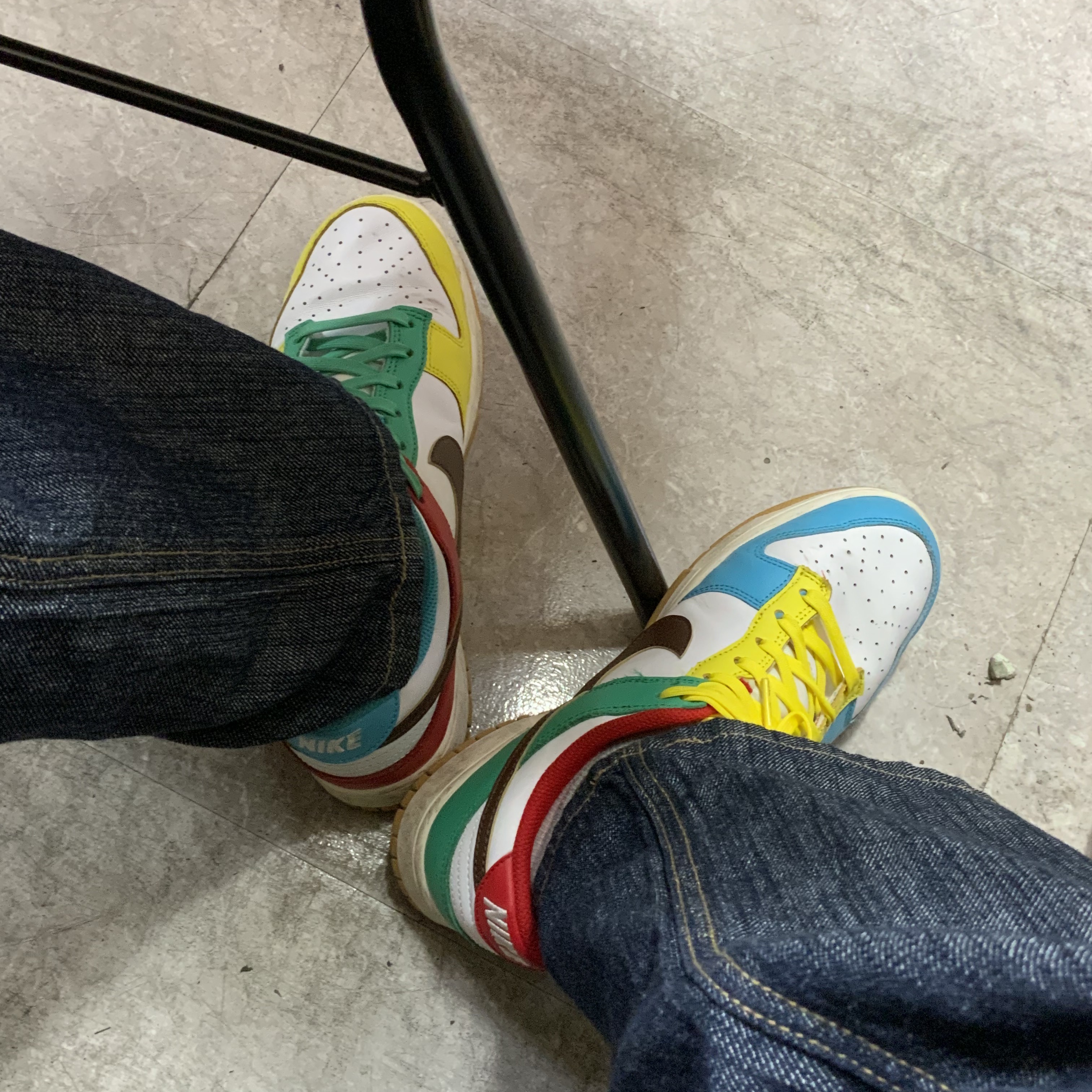 Nike Dunk Low SE Free.99 White 착용 스타일