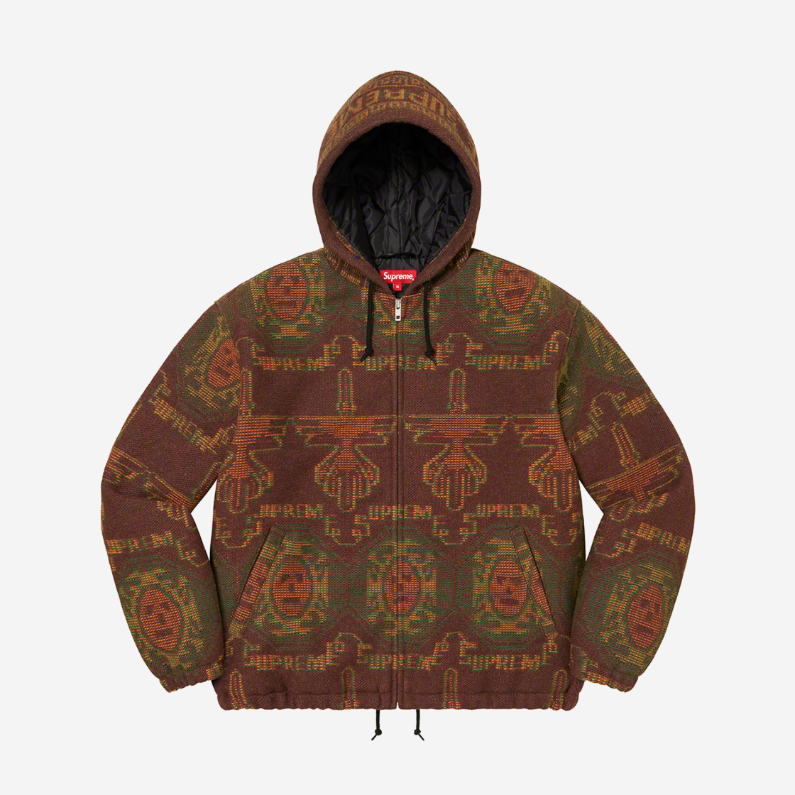 Supreme Woven Hooded Jacket Rust - 22FW 상세 이미지 1