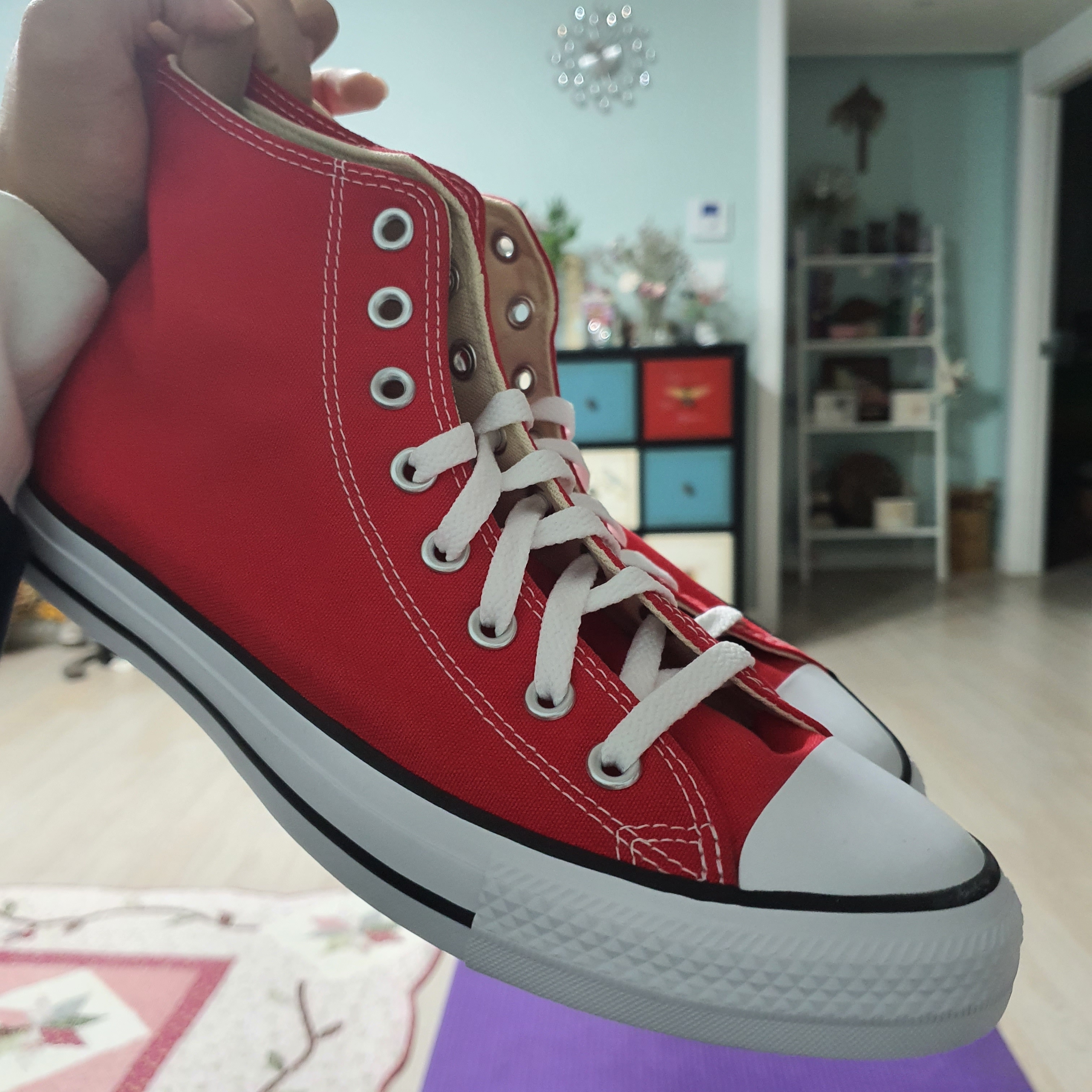 Converse Chuck Taylor All Star Core High Red 착용 스타일 - 2