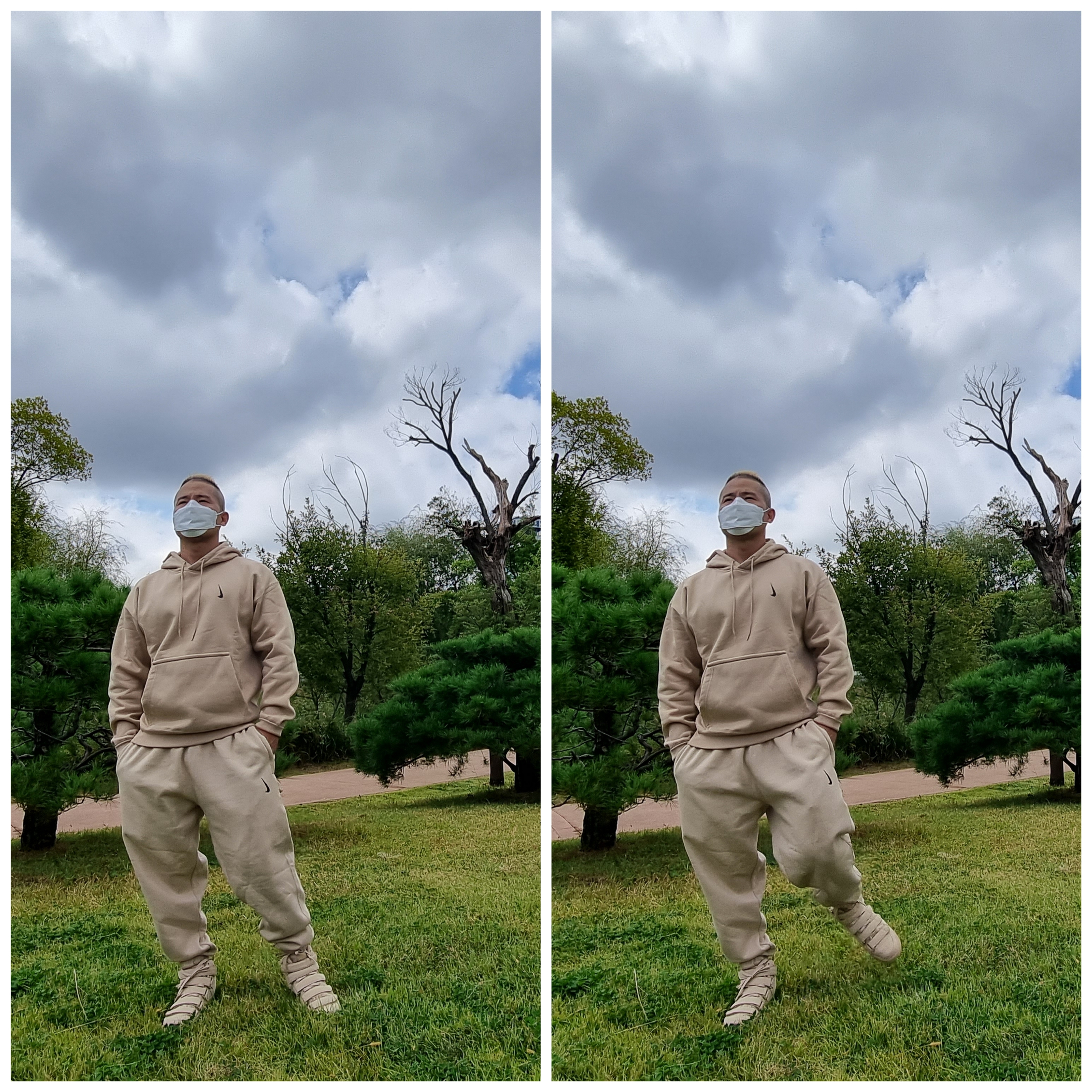 Nike x Billie Eilish NRG Fleece Hoodie Mushroom - Asia, Nike x Billie Eilish NRG Fleece Pants Mushroom - Asia 착용 스타일 - 4
