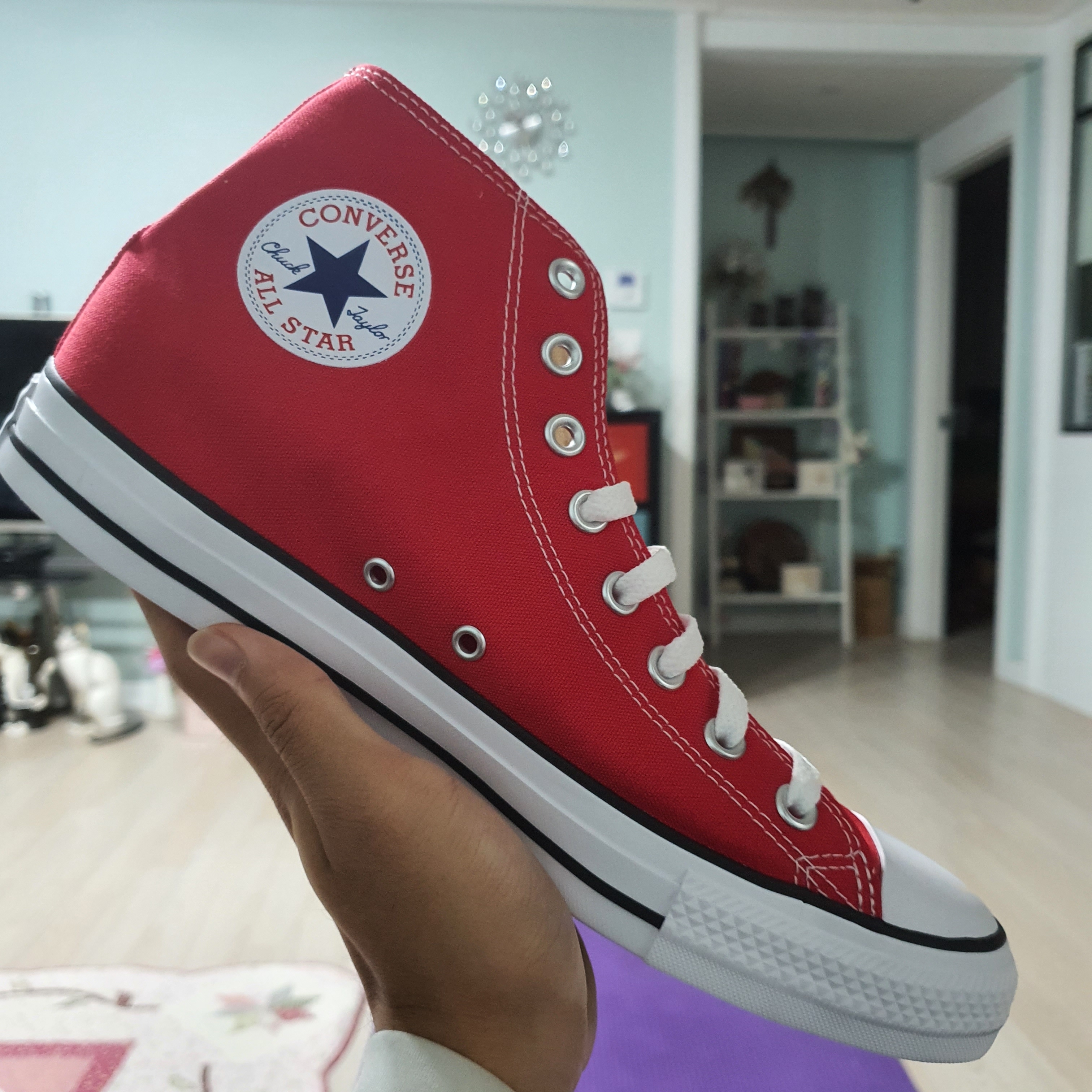 Converse Chuck Taylor All Star Core High Red 착용 스타일 - 1