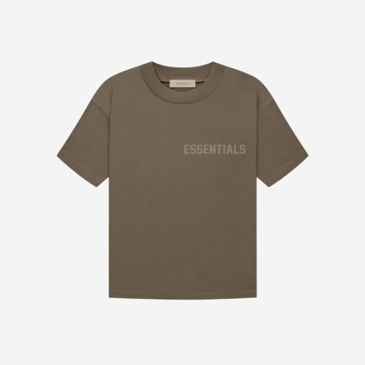 에센셜 숏슬리브 티셔츠 우드 - 22FW