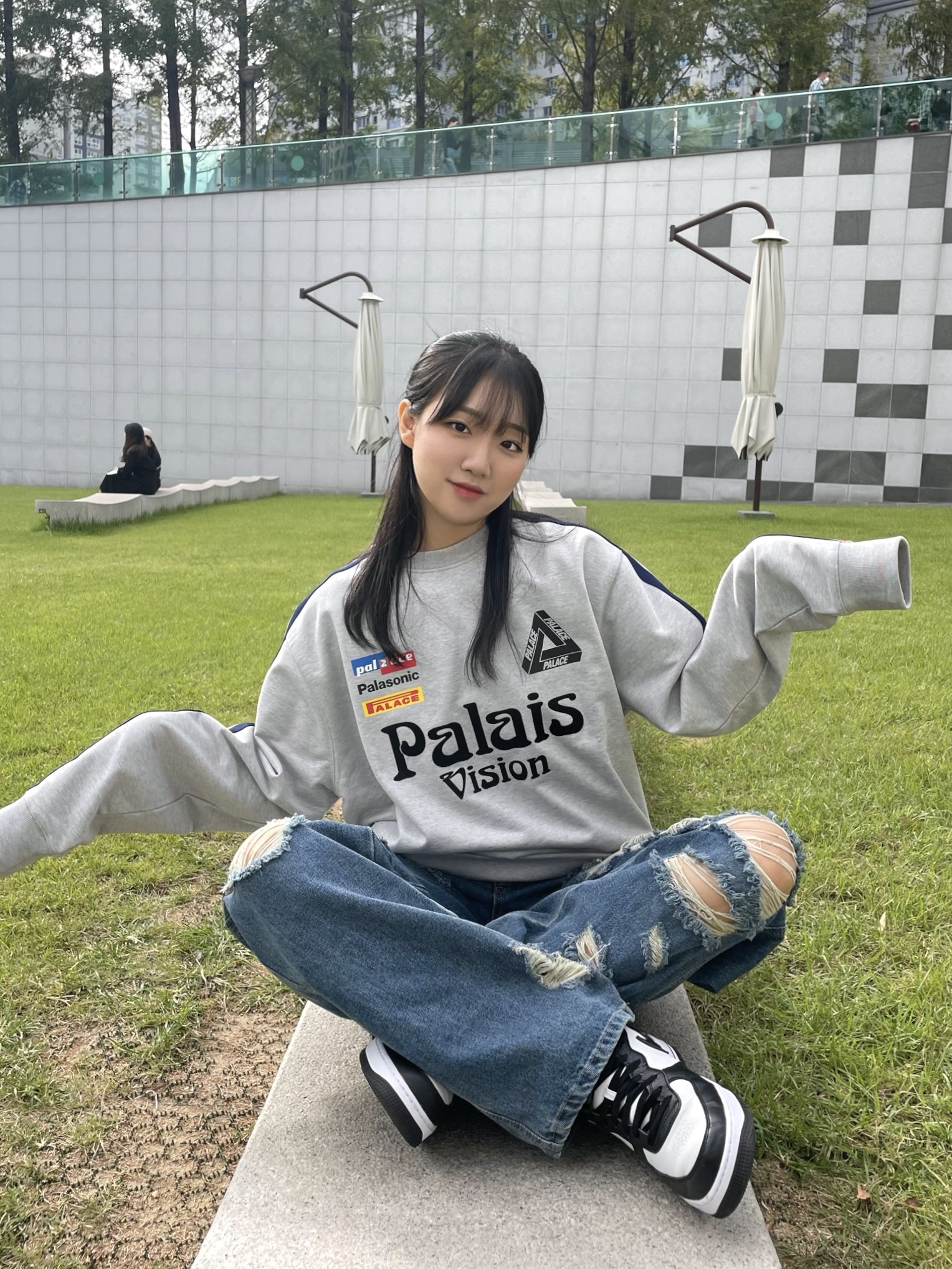 ウェア palace flag stripe crew 1721040802-palace-2024-autumn-