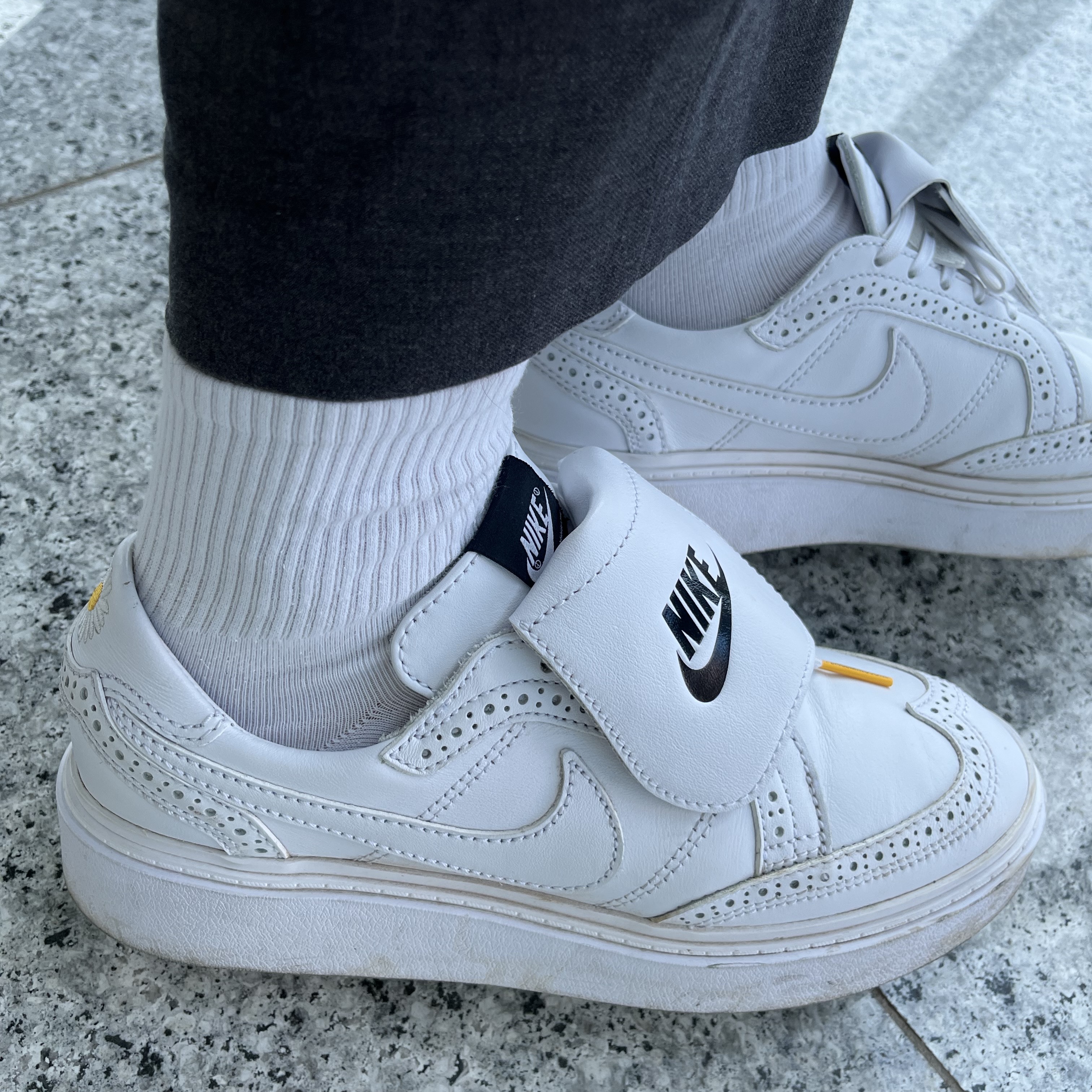 Nike x Peaceminusone Kwondo1 White, Nike Air Tailwind 79 Mystic Navy 착용 스타일 - 1