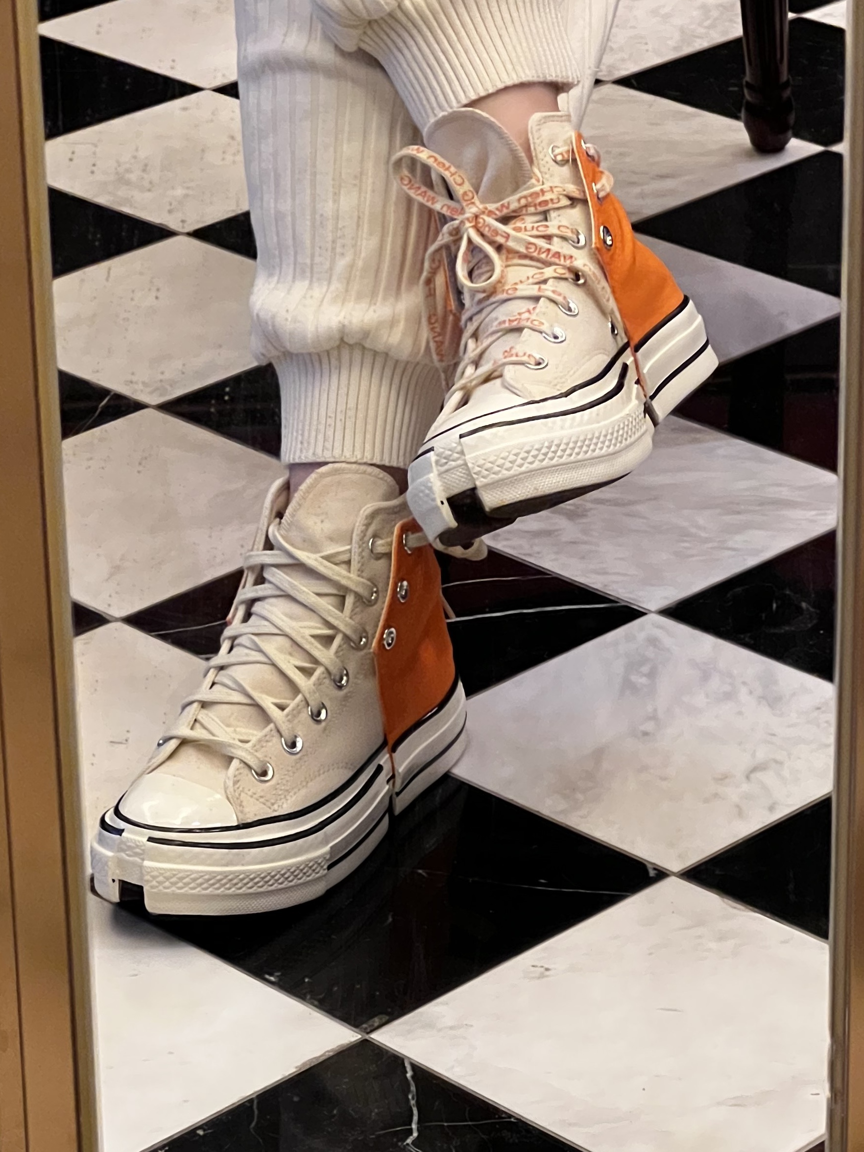 Converse x Feng Chen Wang Chuck 70 2-in-1 Persimmon Orange 착용 스타일 - 1