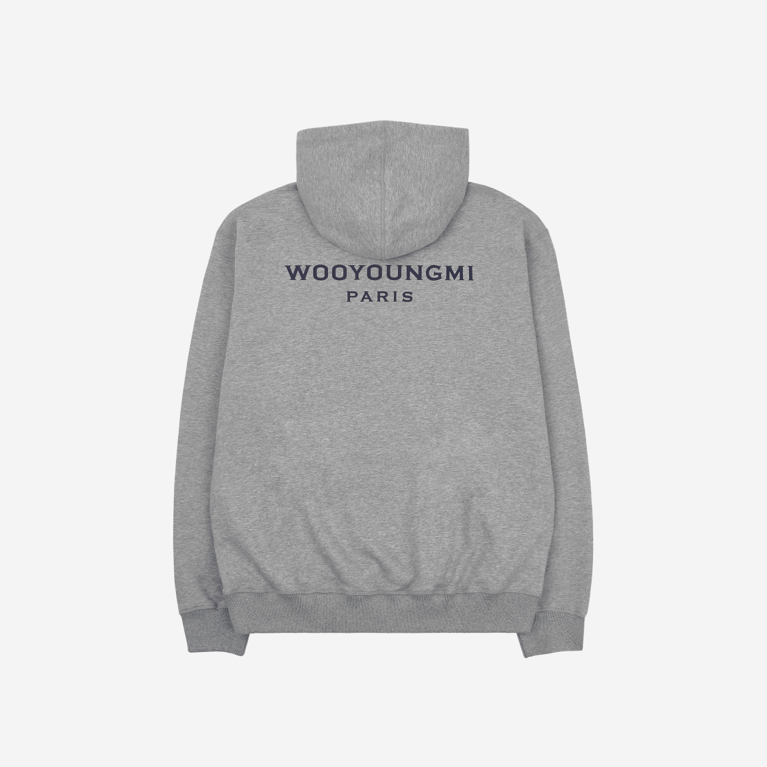 우영미 코튼 블랙 백로고 후드 그레이 - 22FW | Wooyoungmi | KREAM