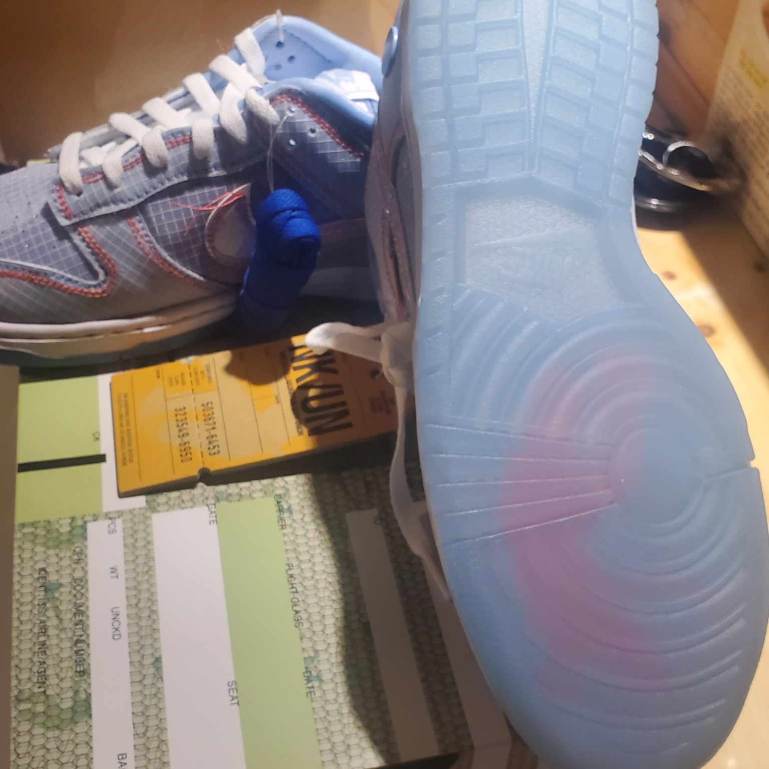 Nike x Union Dunk Low Passport Pack Argon 착용 스타일 - 3