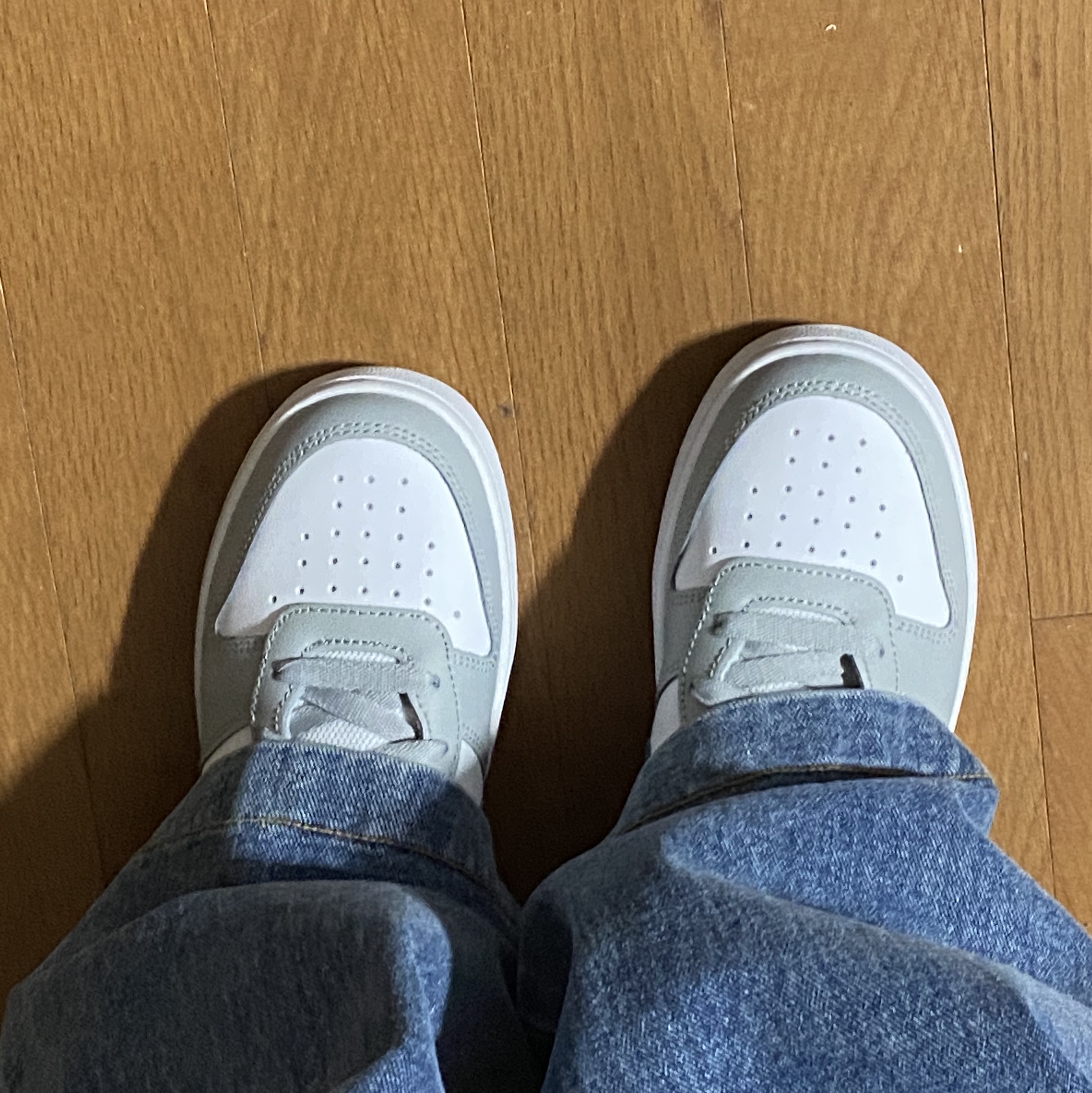 (GS) Nike Court Borough Low 2 Light Smoke Grey 착용 스타일 - 1