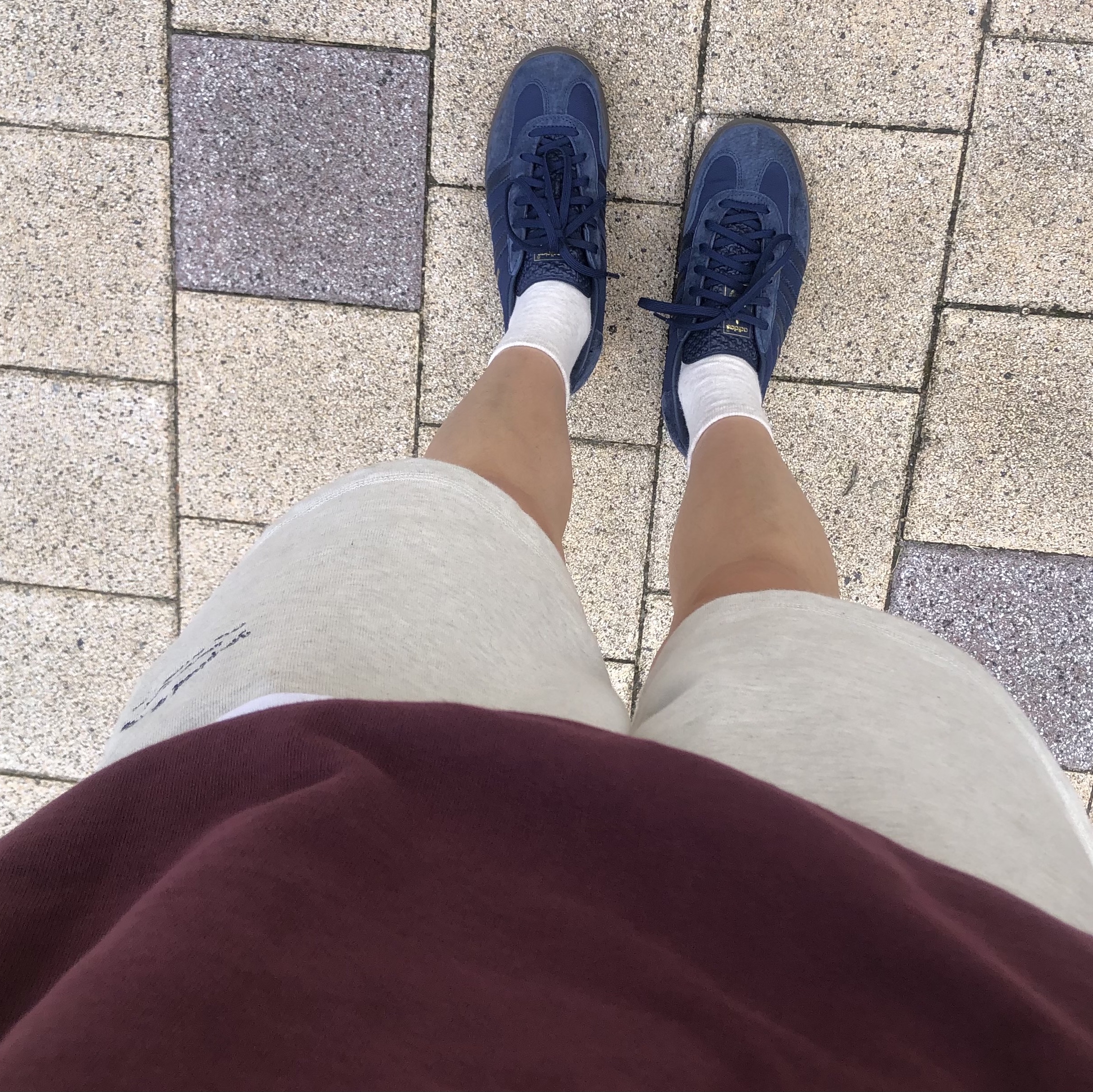 Adidas Gazelle Indoor Collegiate Navy 착용 스타일