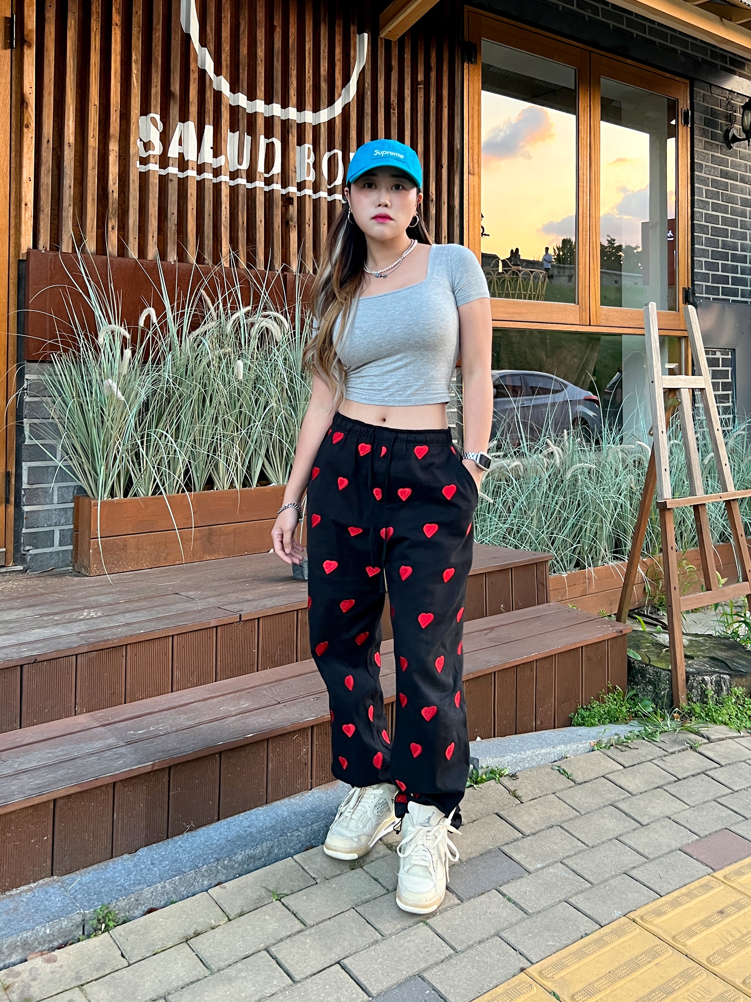 Supreme Washed Chino Twill Camp Cap Teal - 22SS, (W) Jordan 4 x Off-White Retro SP Sail 착용 스타일 - 4