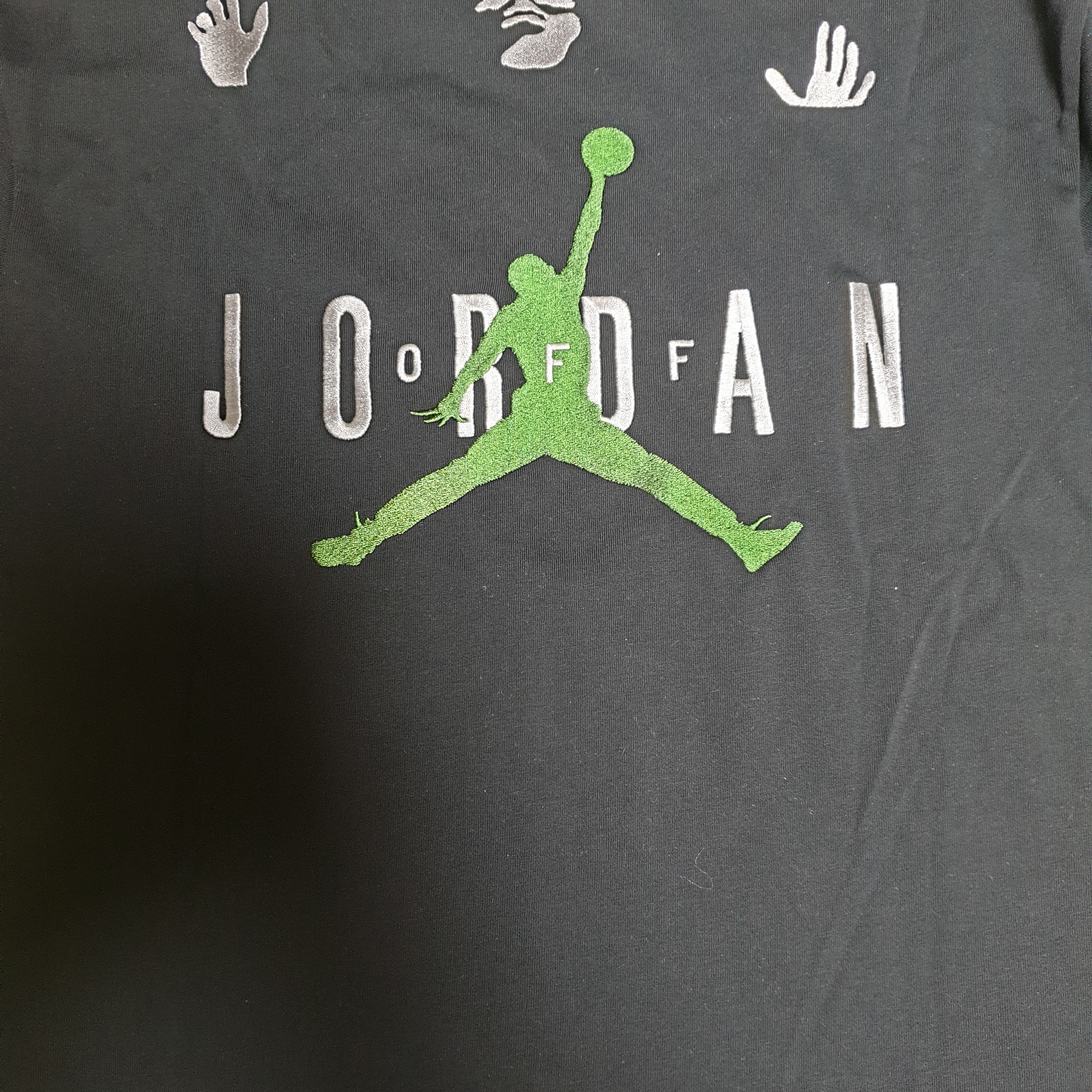 Jordan x Off-White S/S T-Shirt Black - Asia 착용 스타일 - 1