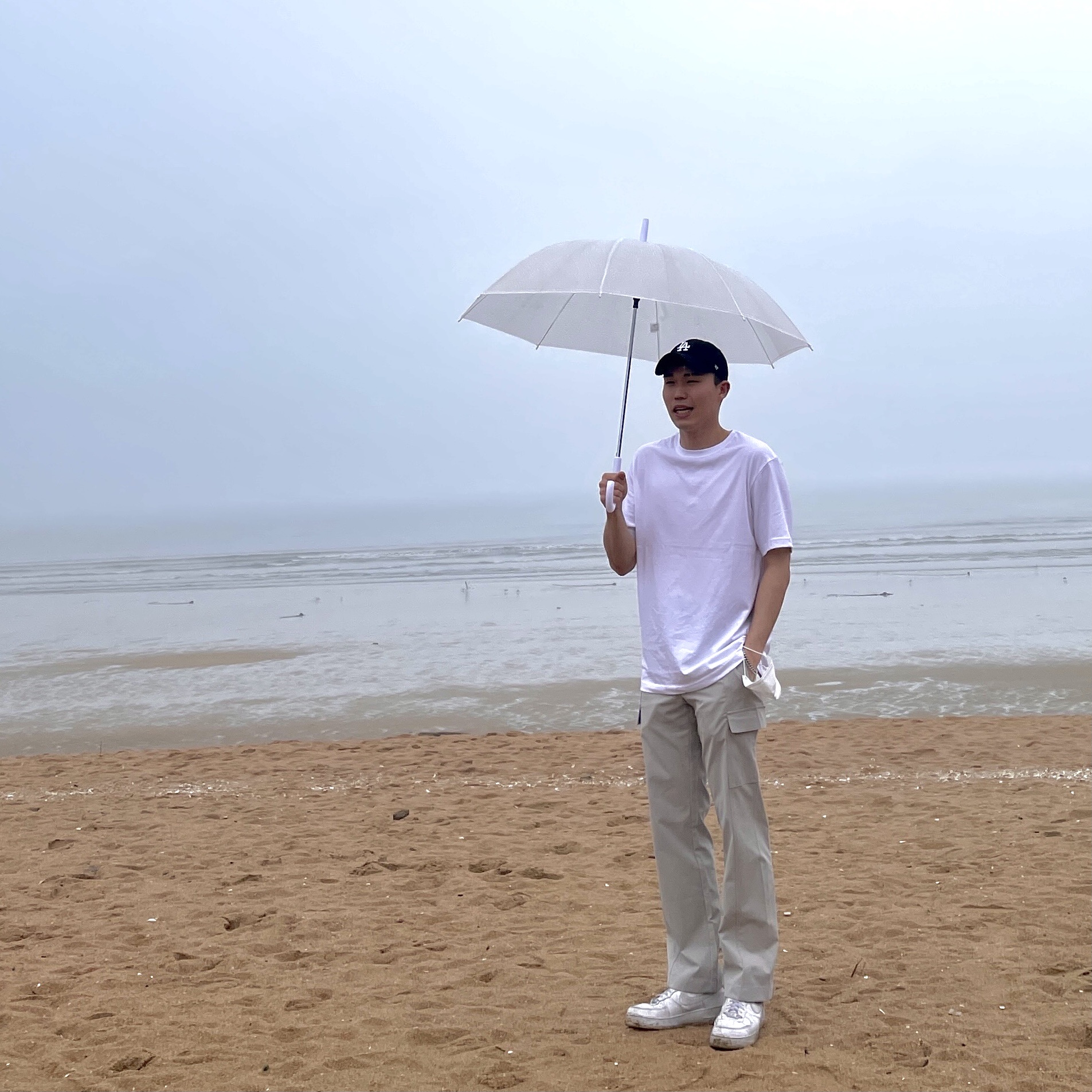 Nike x Supreme Air Force 1 Low White 착용 스타일