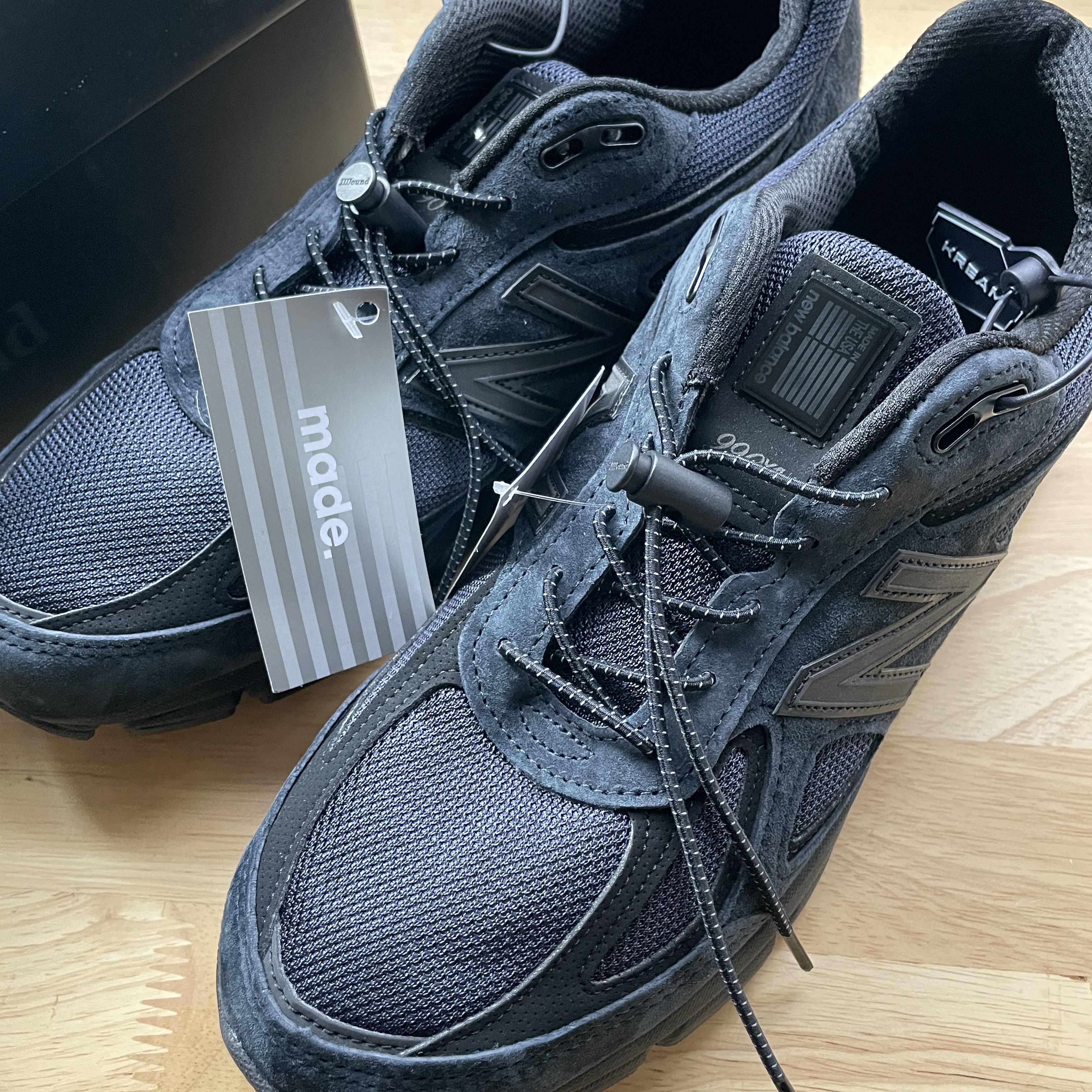 New Balance x JJJJound 990v4 Navy 착용 스타일 - 2