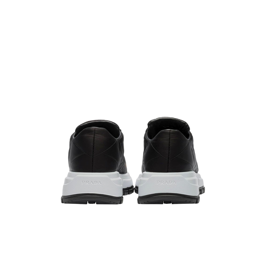 (W) 프라다 사피아노 나일론 스니커즈 블랙((W) Prada Saffiano Nylon Sneakers Black) - 2