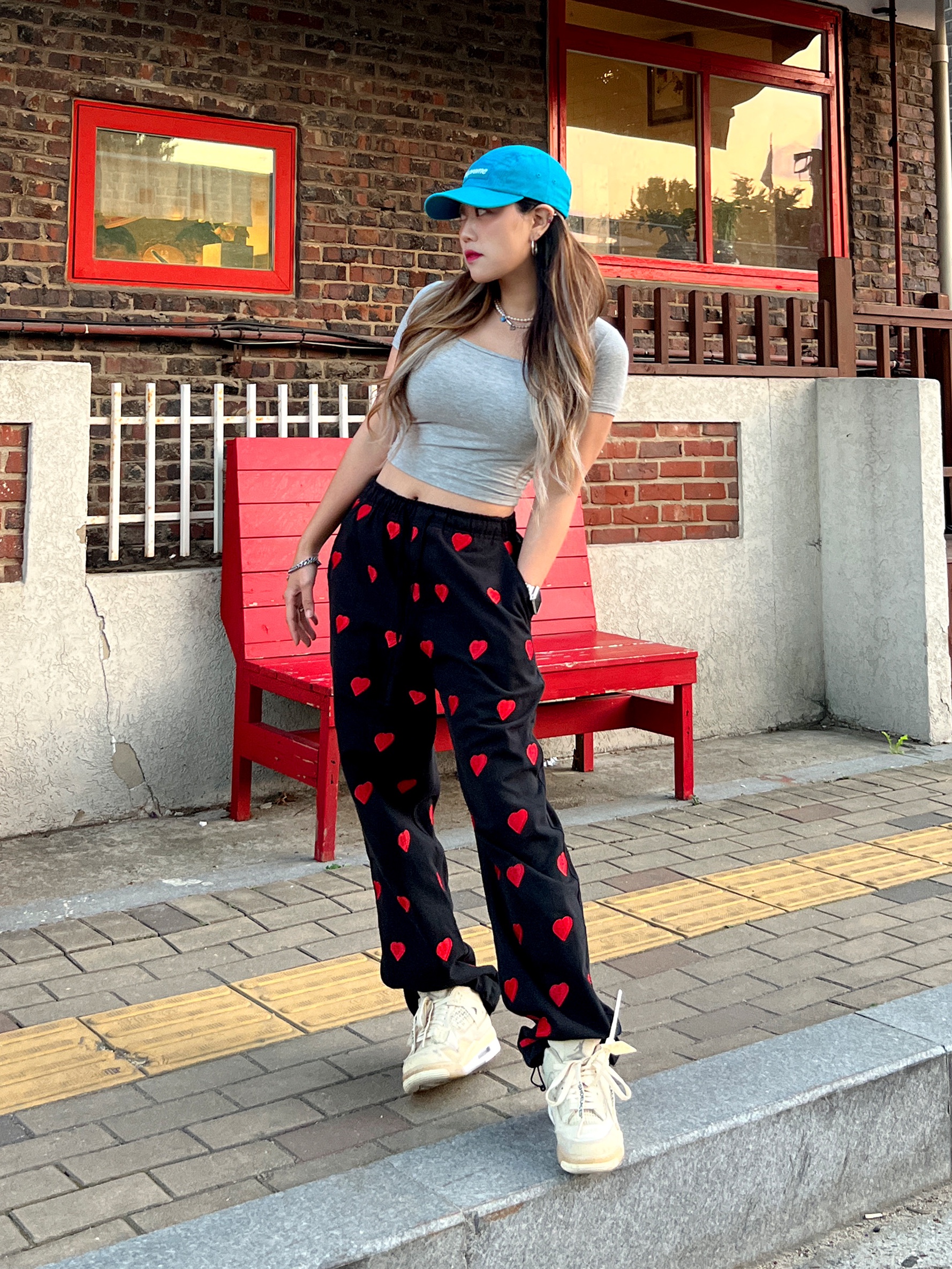 Supreme Washed Chino Twill Camp Cap Teal - 22SS, (W) Jordan 4 x Off-White Retro SP Sail 착용 스타일 - 2